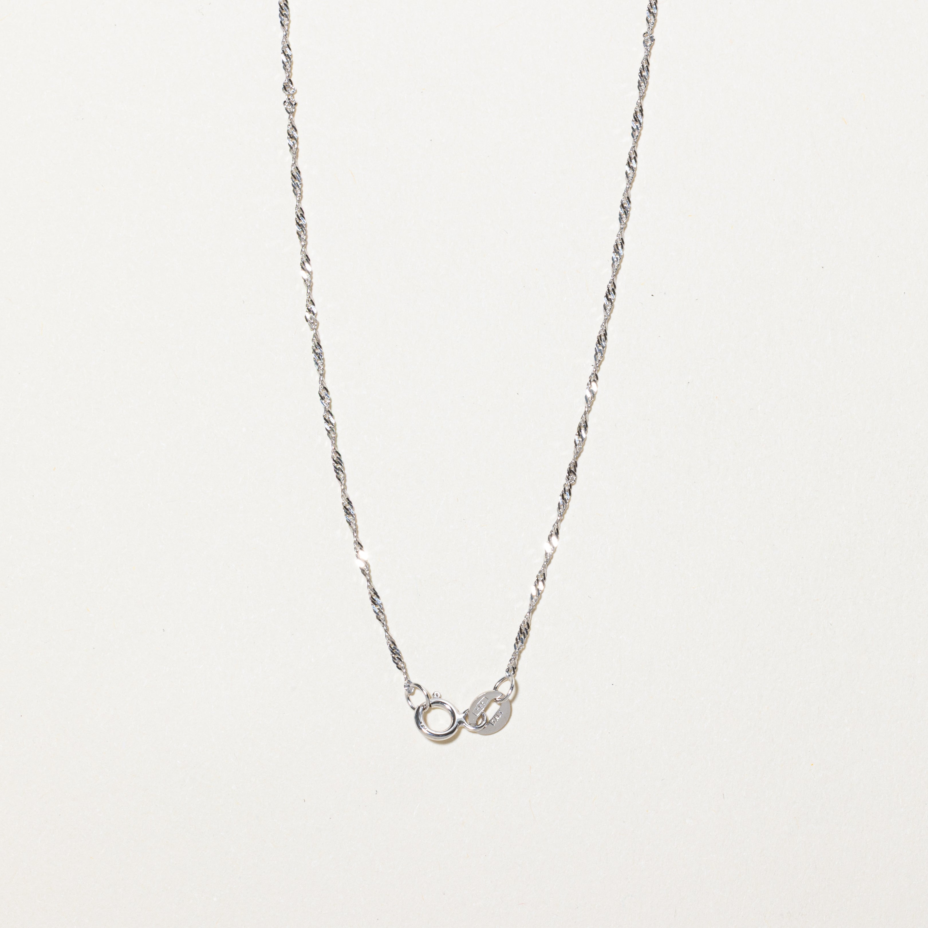 Diamond Leaf Pendant Necklace | 0.02ct | 16"