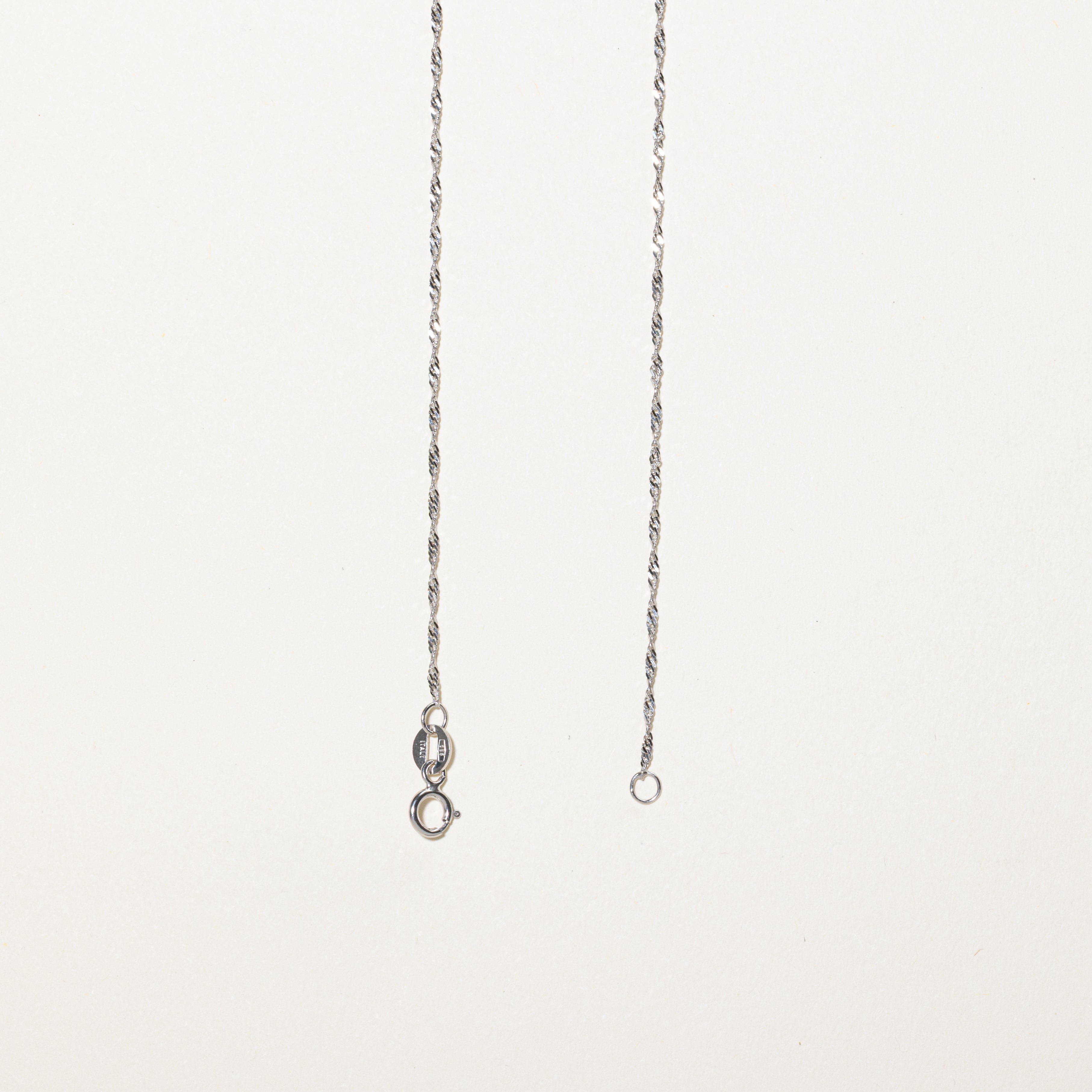 Diamond Leaf Pendant Necklace | 0.02ct | 16"