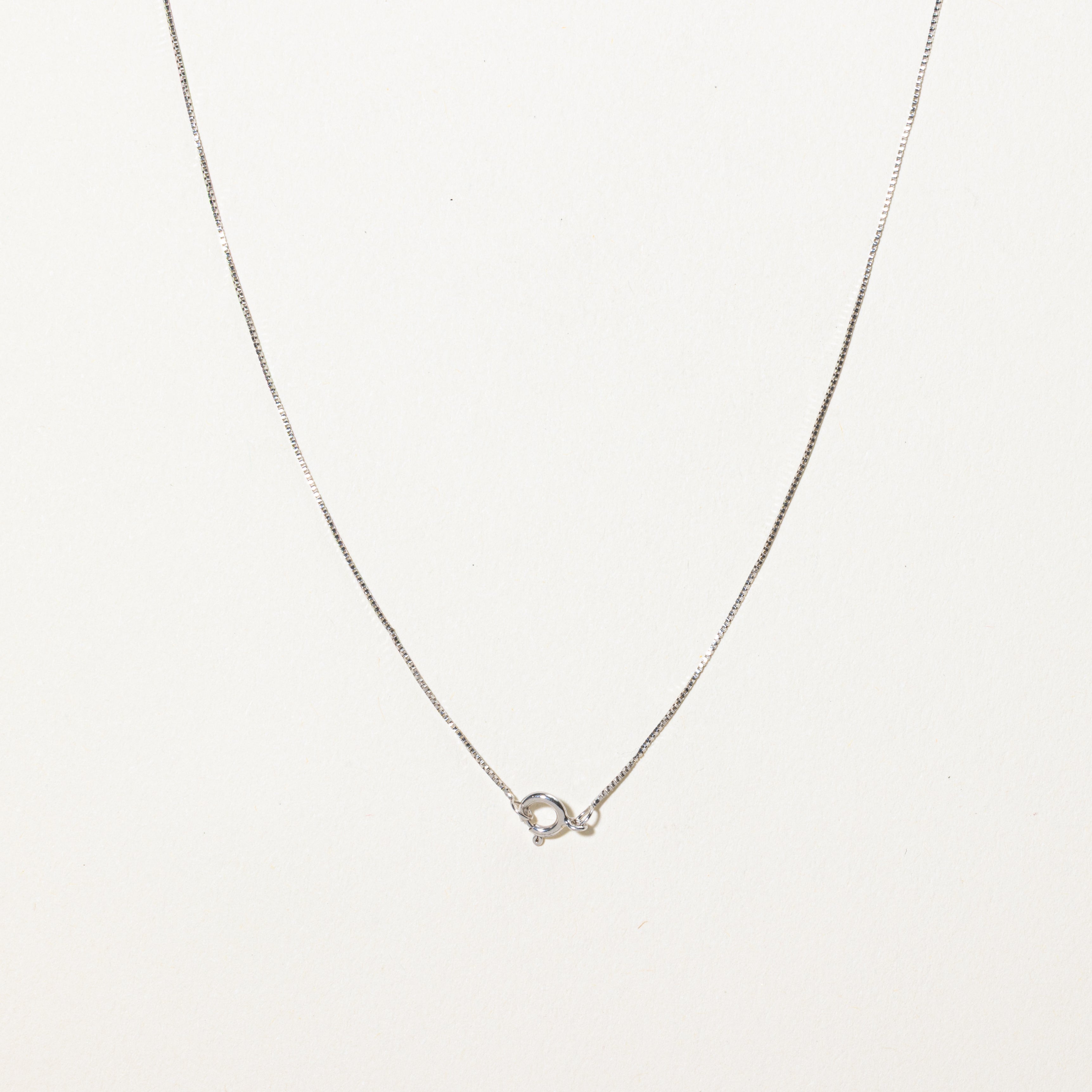 Two-Tone Diamond Heart Ribbon Pendant Necklace | 0.10ct | 20"