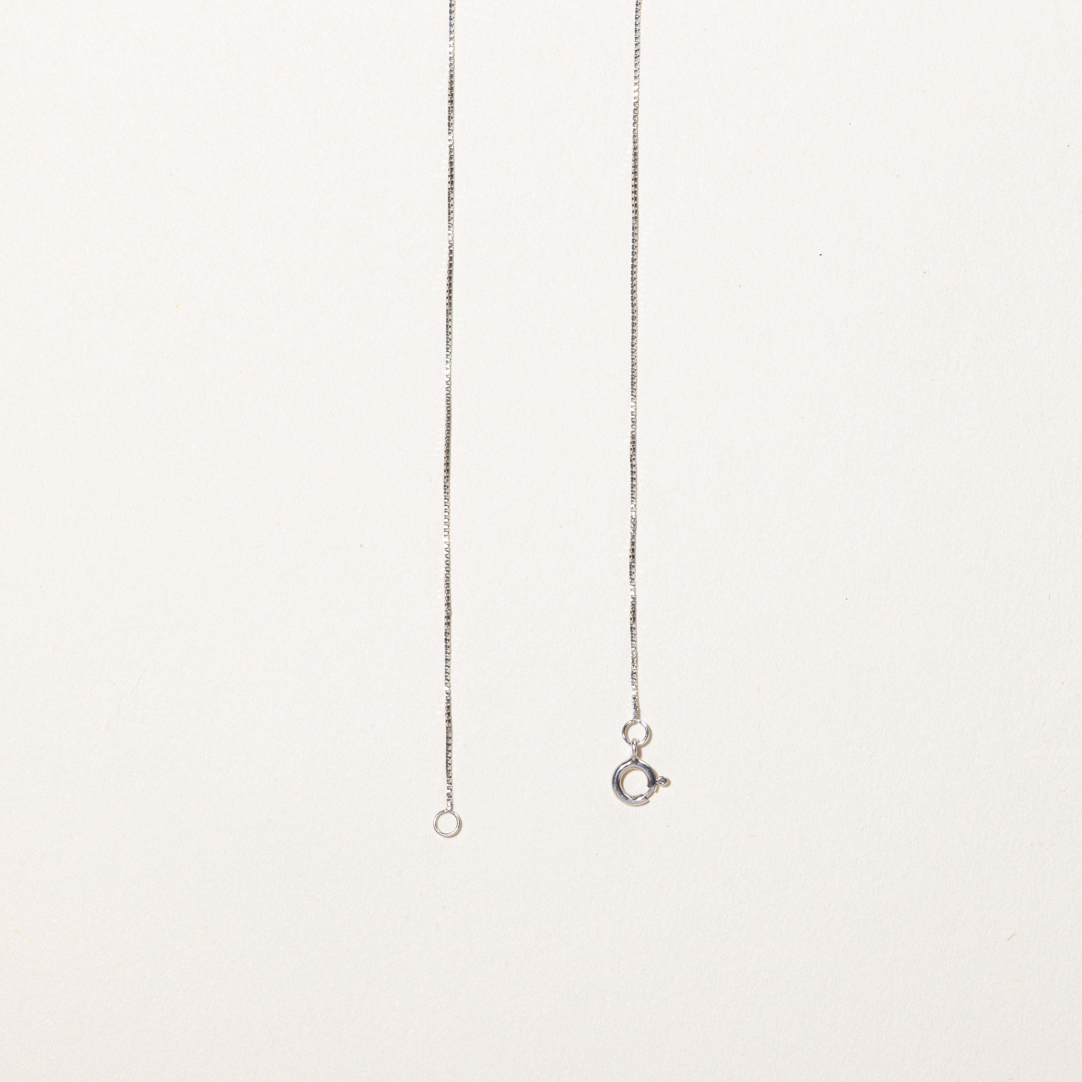 Two-Tone Diamond Heart Ribbon Pendant Necklace | 0.10ct | 20"