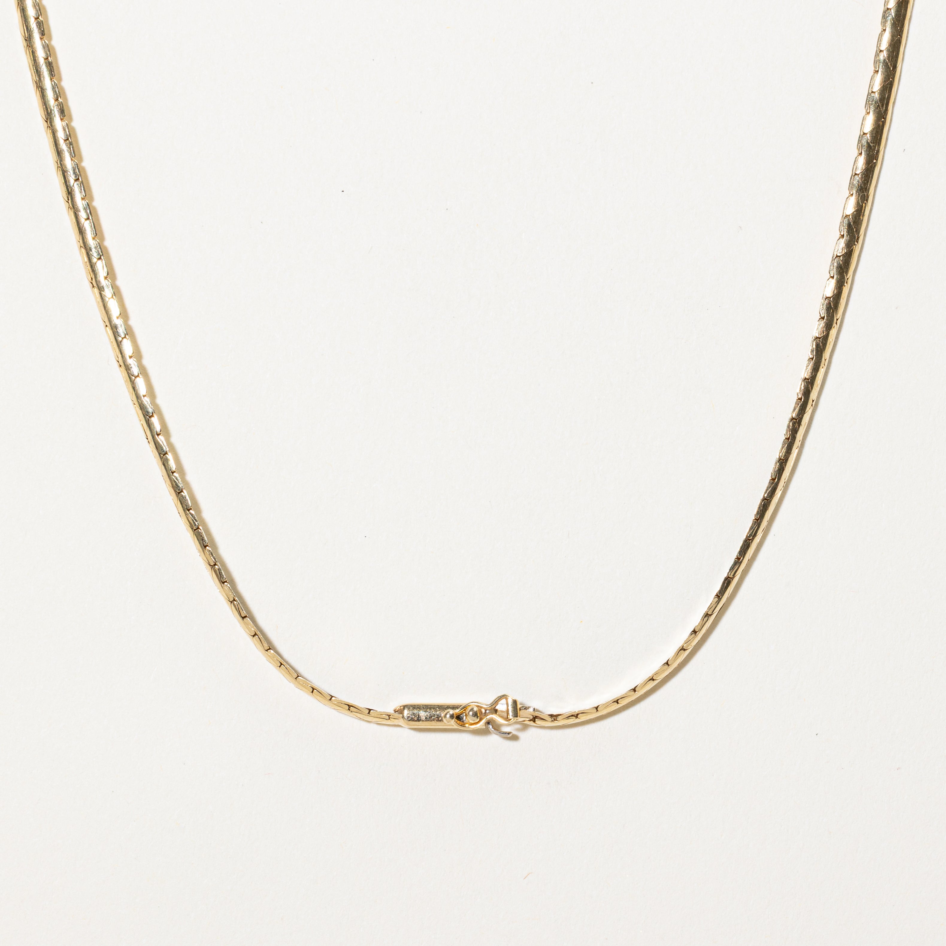 Five-Stone Diamond Split Cobra Chain Necklace | 0.13ctw | 16"