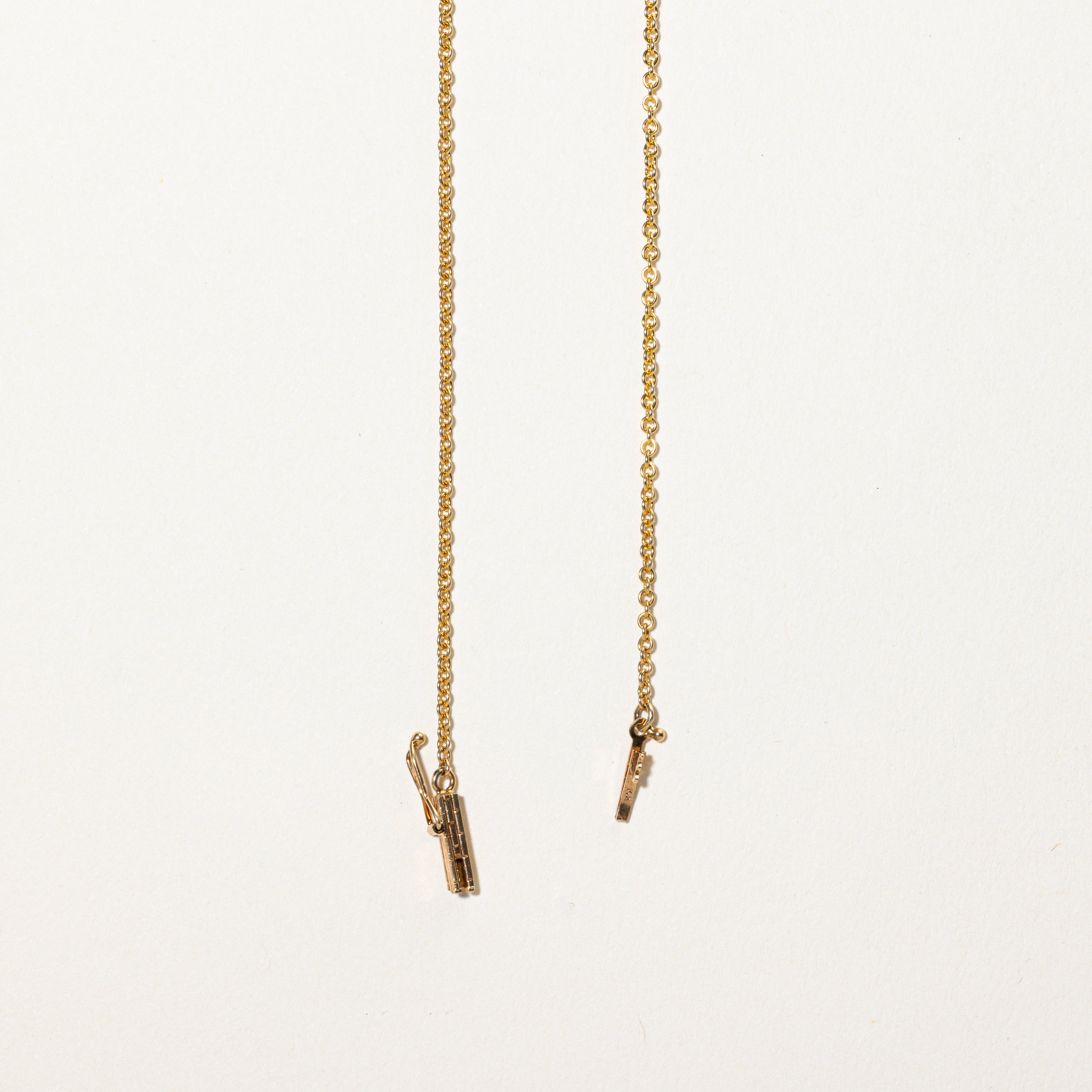 Bezel Set Diamond Satellite Pendant Necklace | 0.38ctw | 18"
