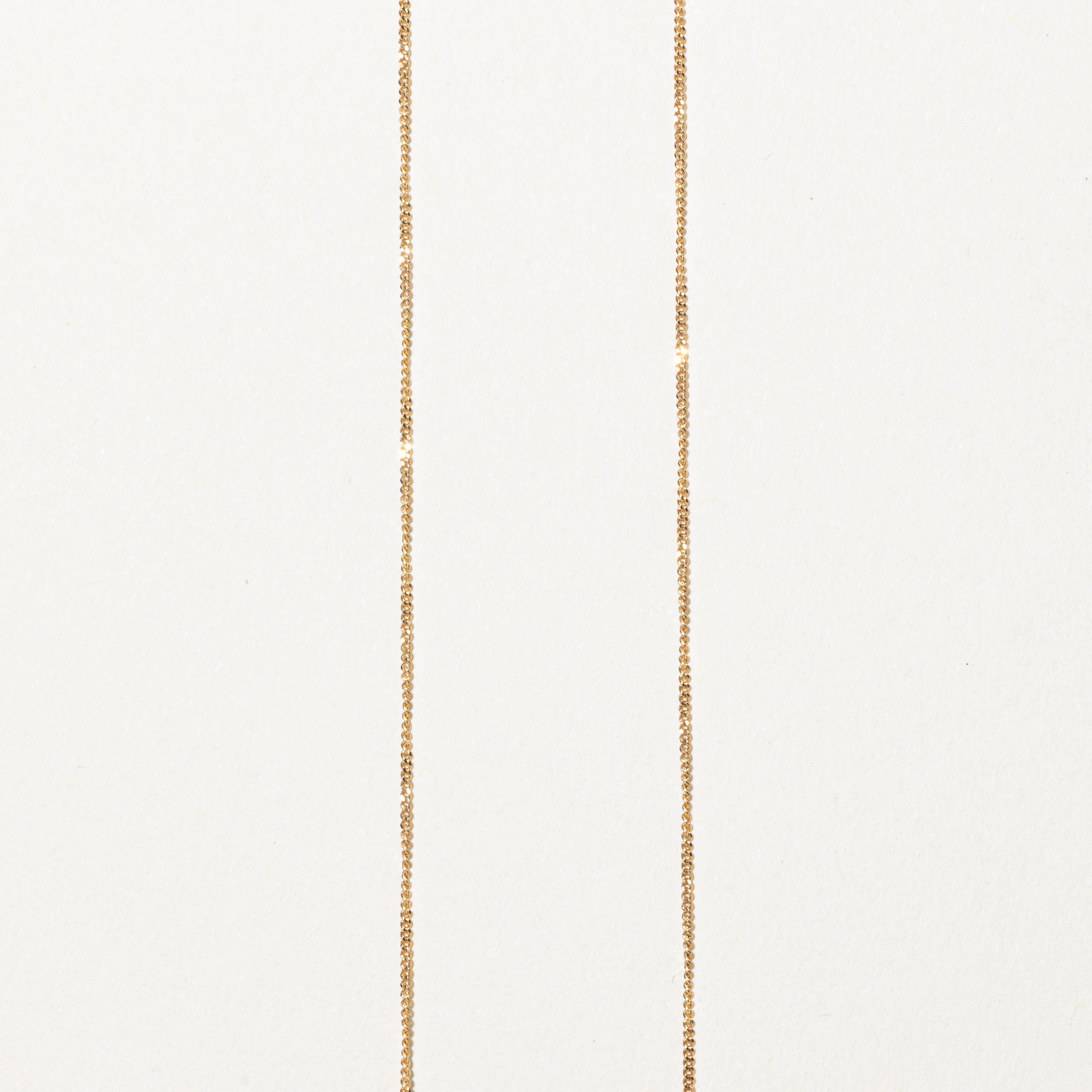 Collier pendentif croix serti de diamants en canal | 0,17 ct | 45,7 cm