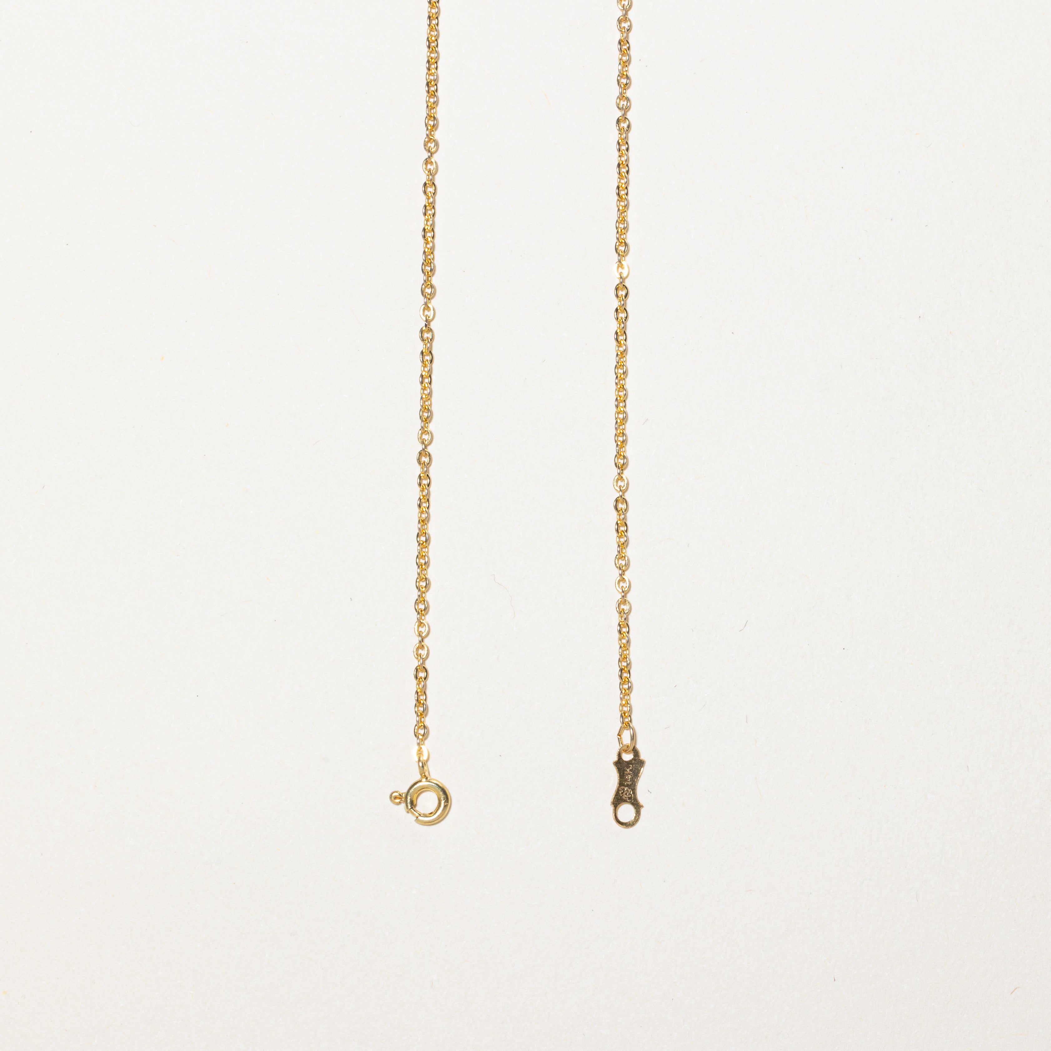 Diamond Abstract Pendant Necklace | 0.13ctw | 16"