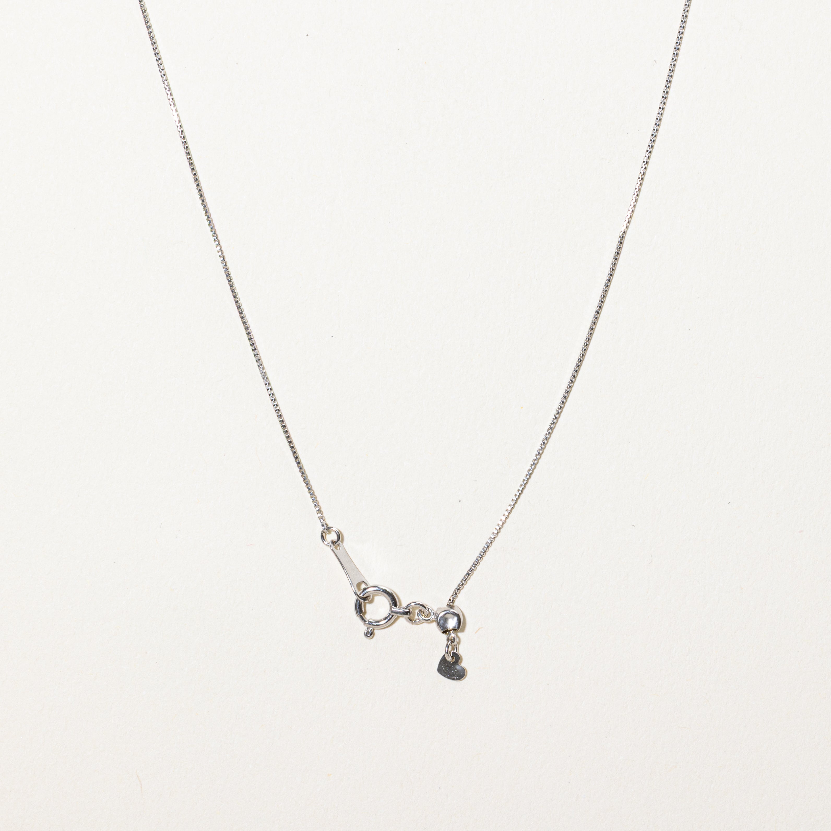 18k Pave Set Diamond Cross Pendant Necklace | 0.50ctw | 17"