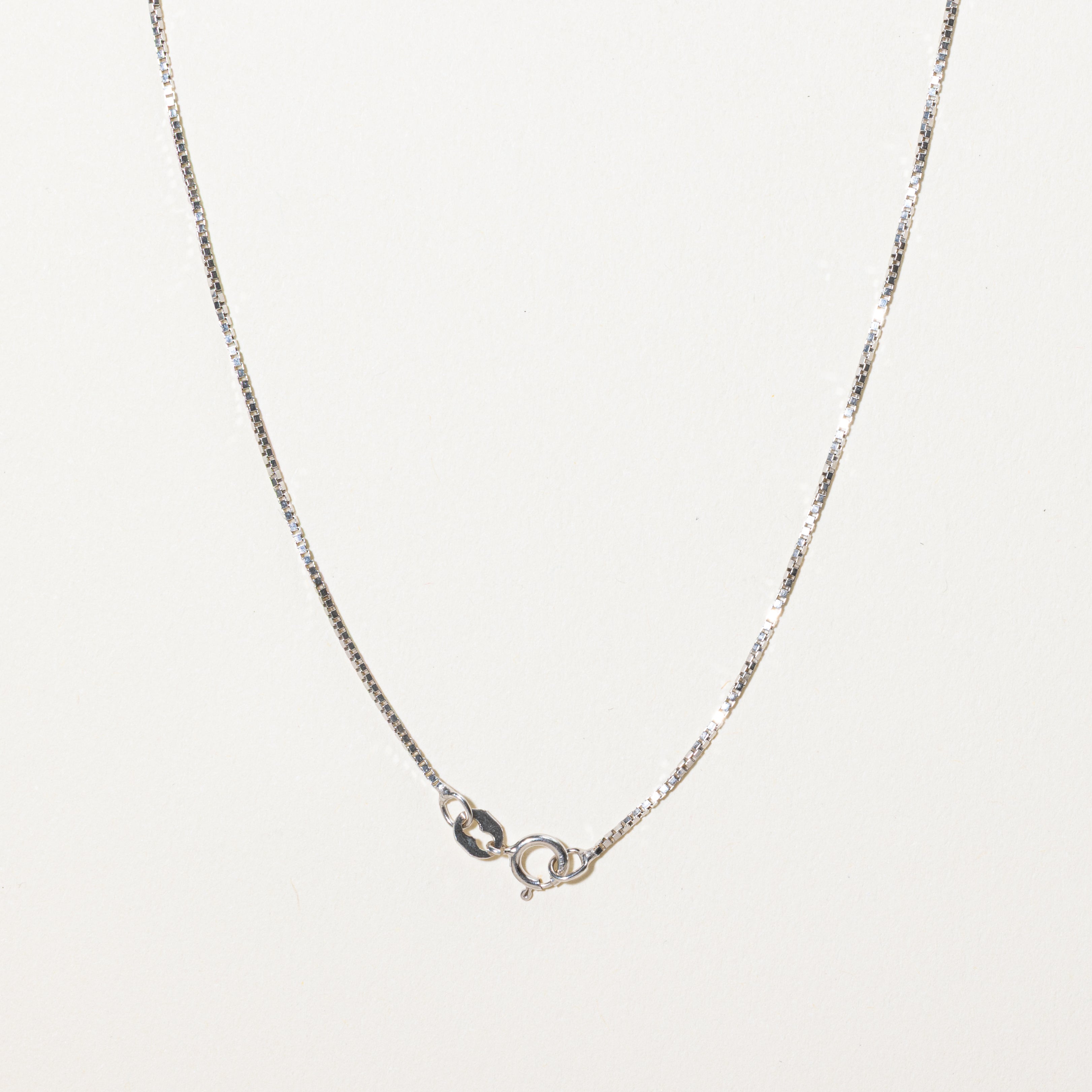 Collier pendentif colonne serti de diamants en canal | 0,33 ct | 45,7 cm