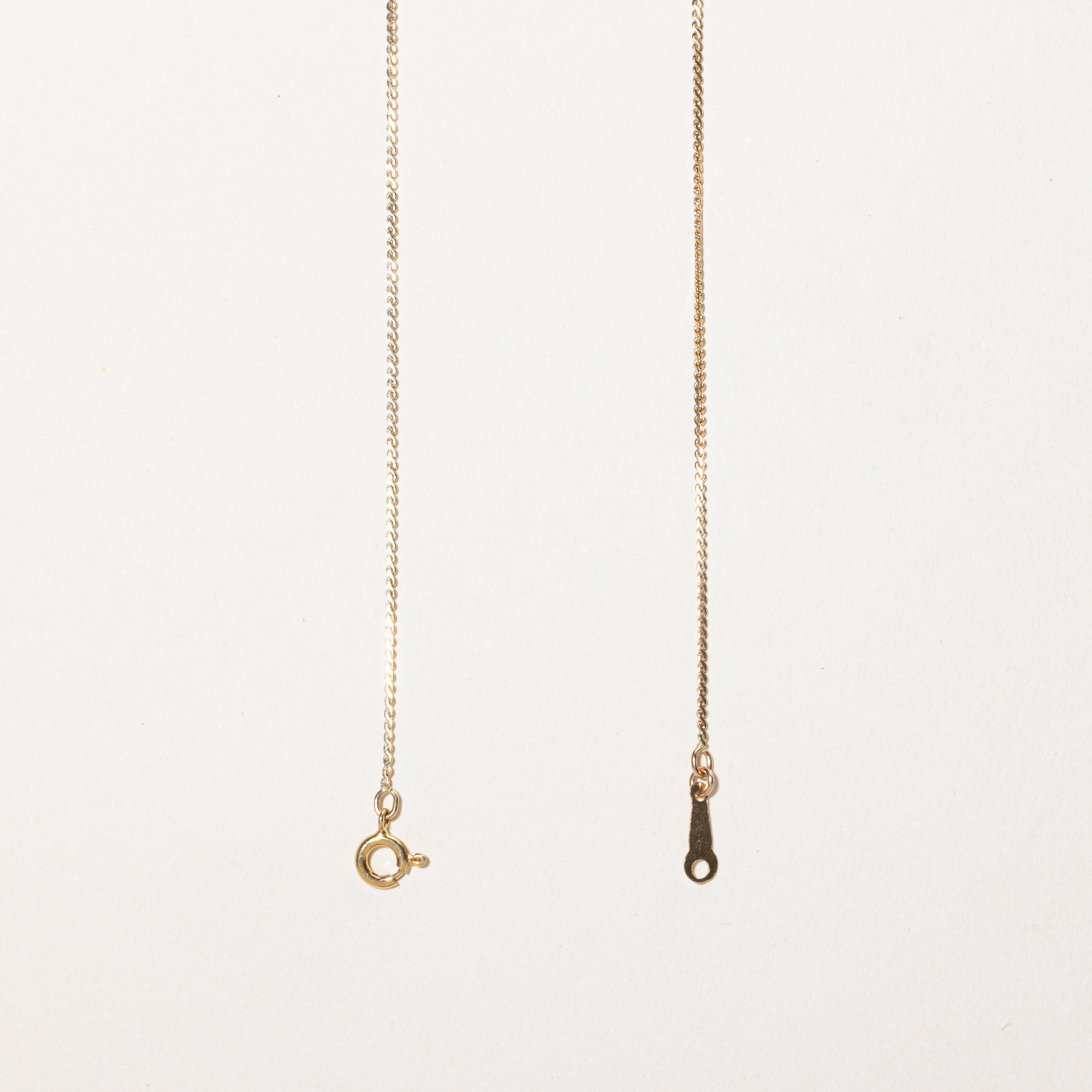 Diamond Loop Necklace | 0.03ct | 14"
