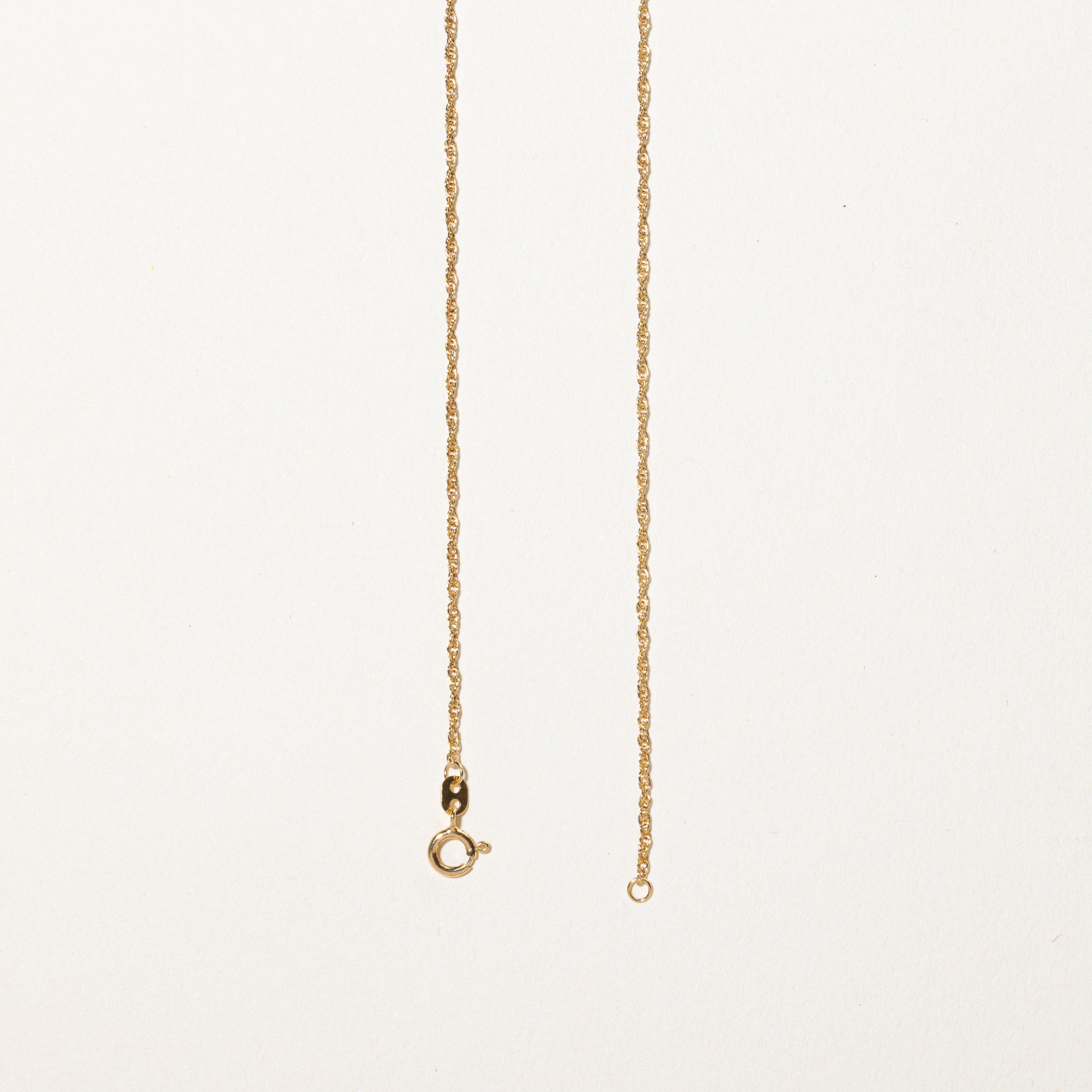 Belcher Set Diamond Pendant Necklace | 0.10ct | 17"