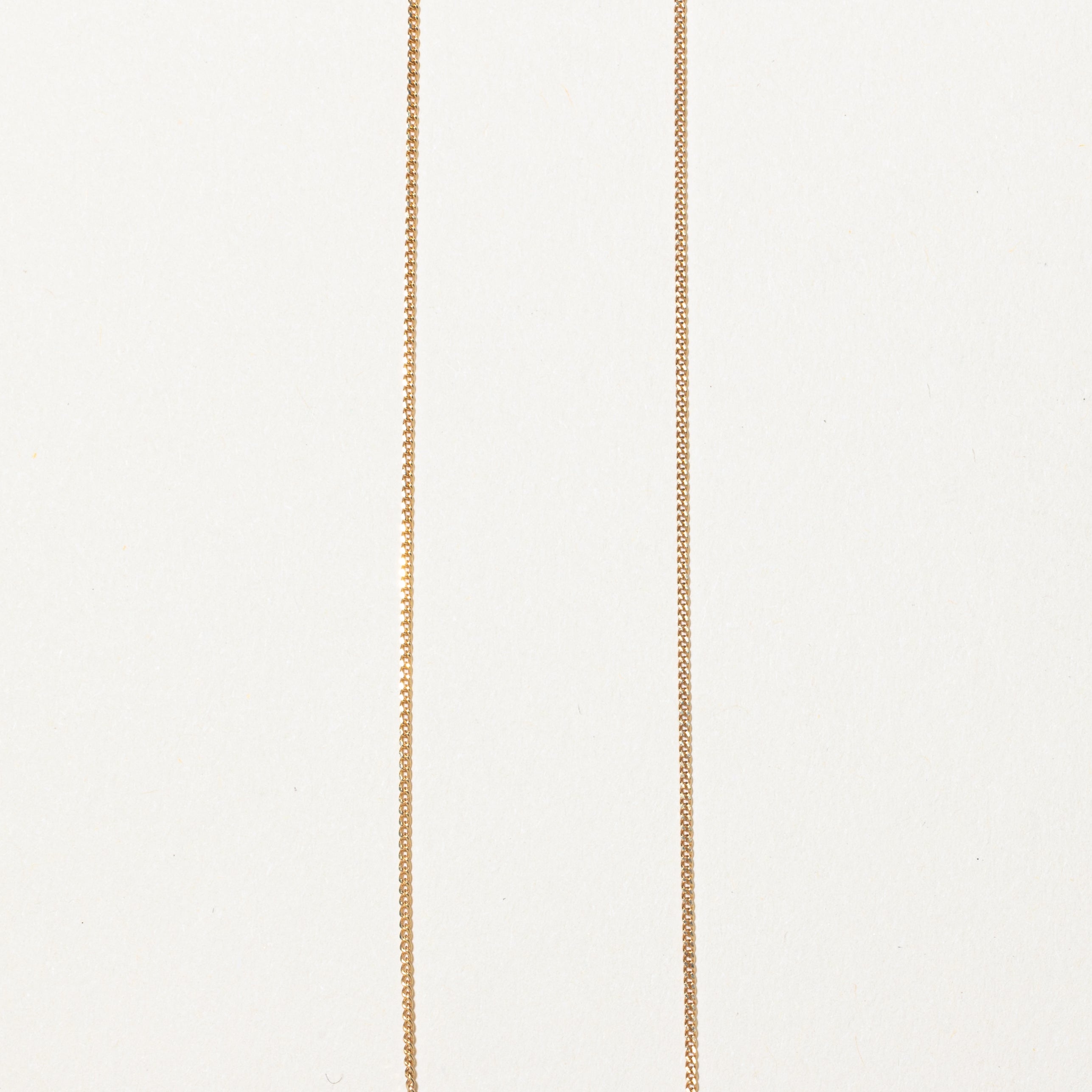 Belcher Set Diamond Pendant Necklace | 0.02ct | 17"
