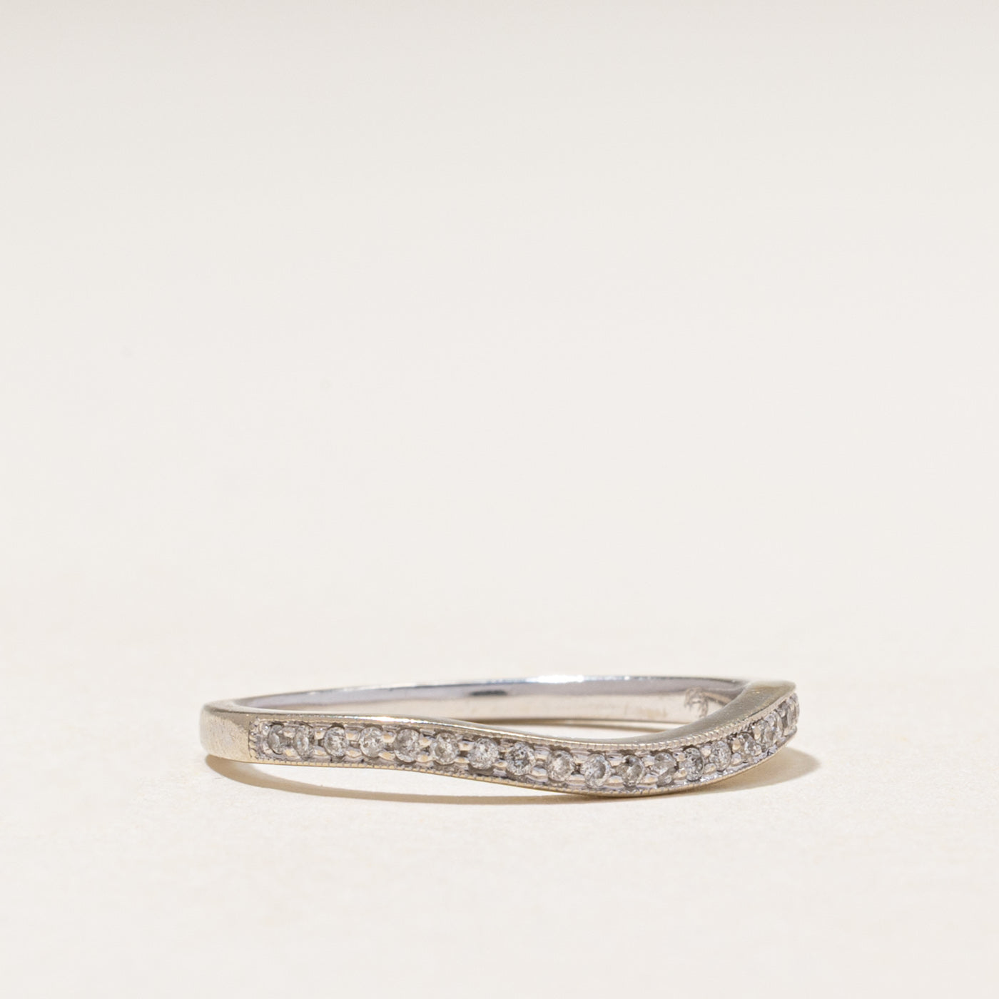 Semi-Eternity Diamond Contour Ring | 0.10ctw | SZ 7.25