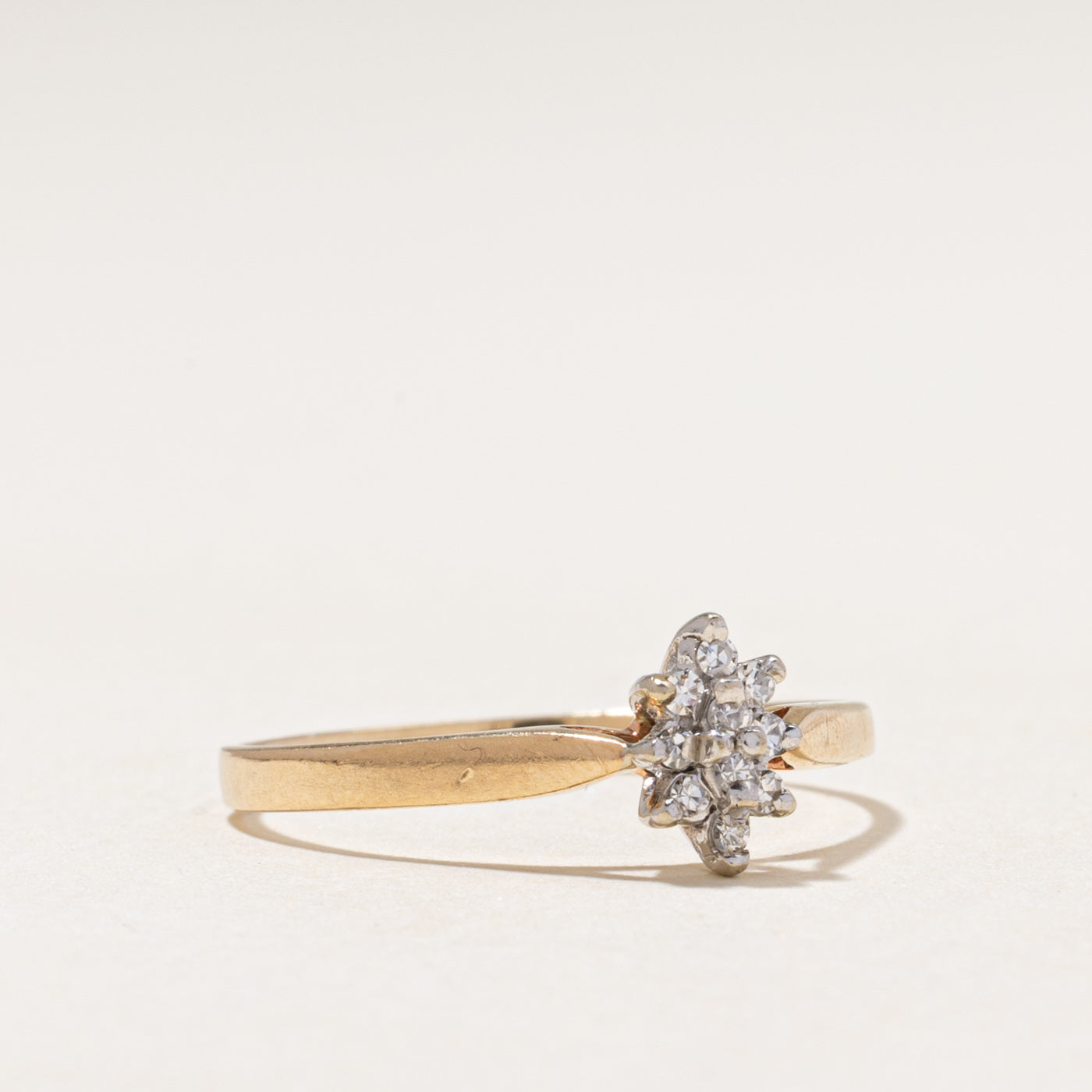 Diamond Petal Cluster Ring | 0.10ctw | SZ 8.75