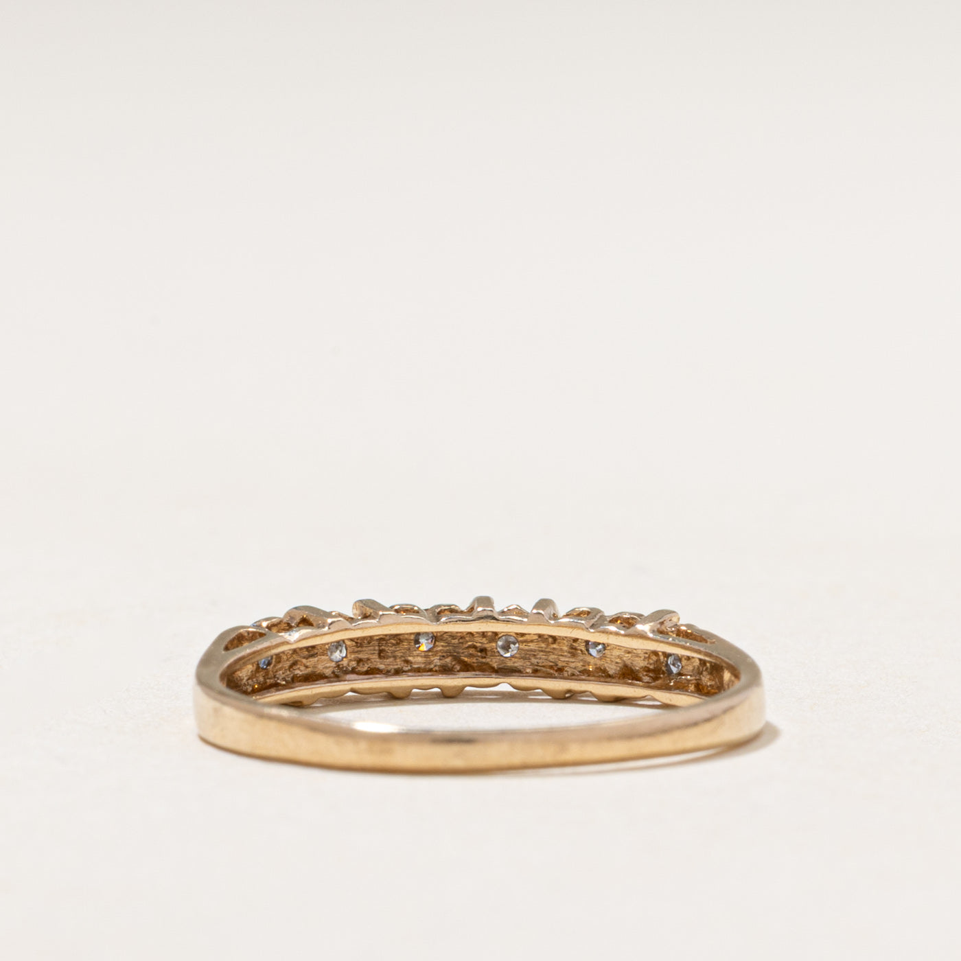 Diamond Hearts Band | 0.04ctw | SZ 6.75