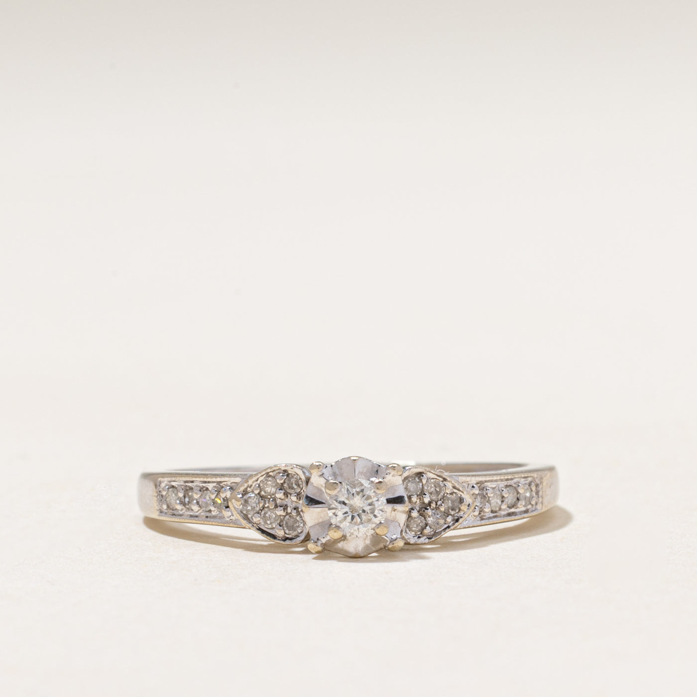White Gold Illusion Set Diamond Ring | 0.20ctw | SZ 9