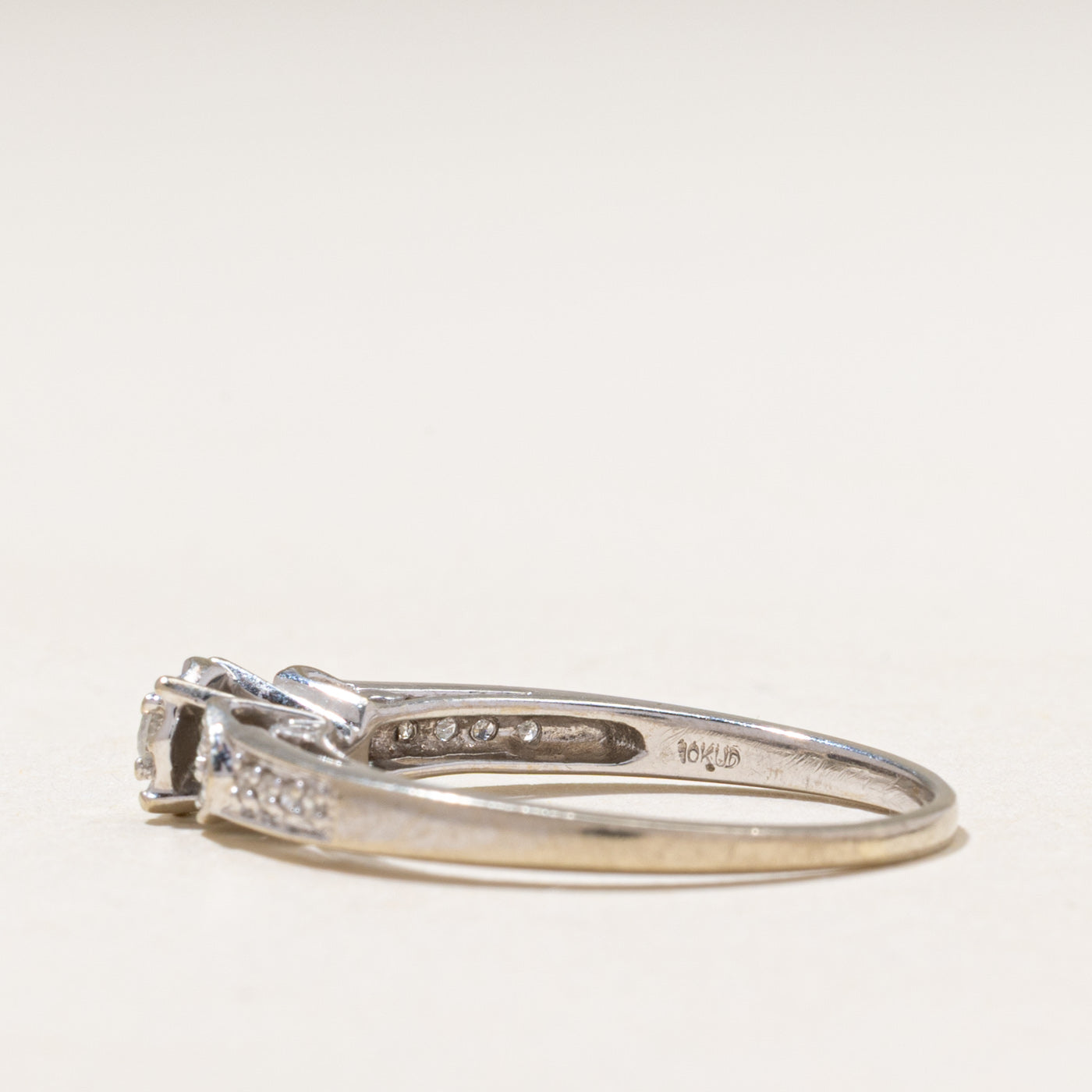 White Gold Illusion Set Diamond Ring | 0.20ctw | SZ 9