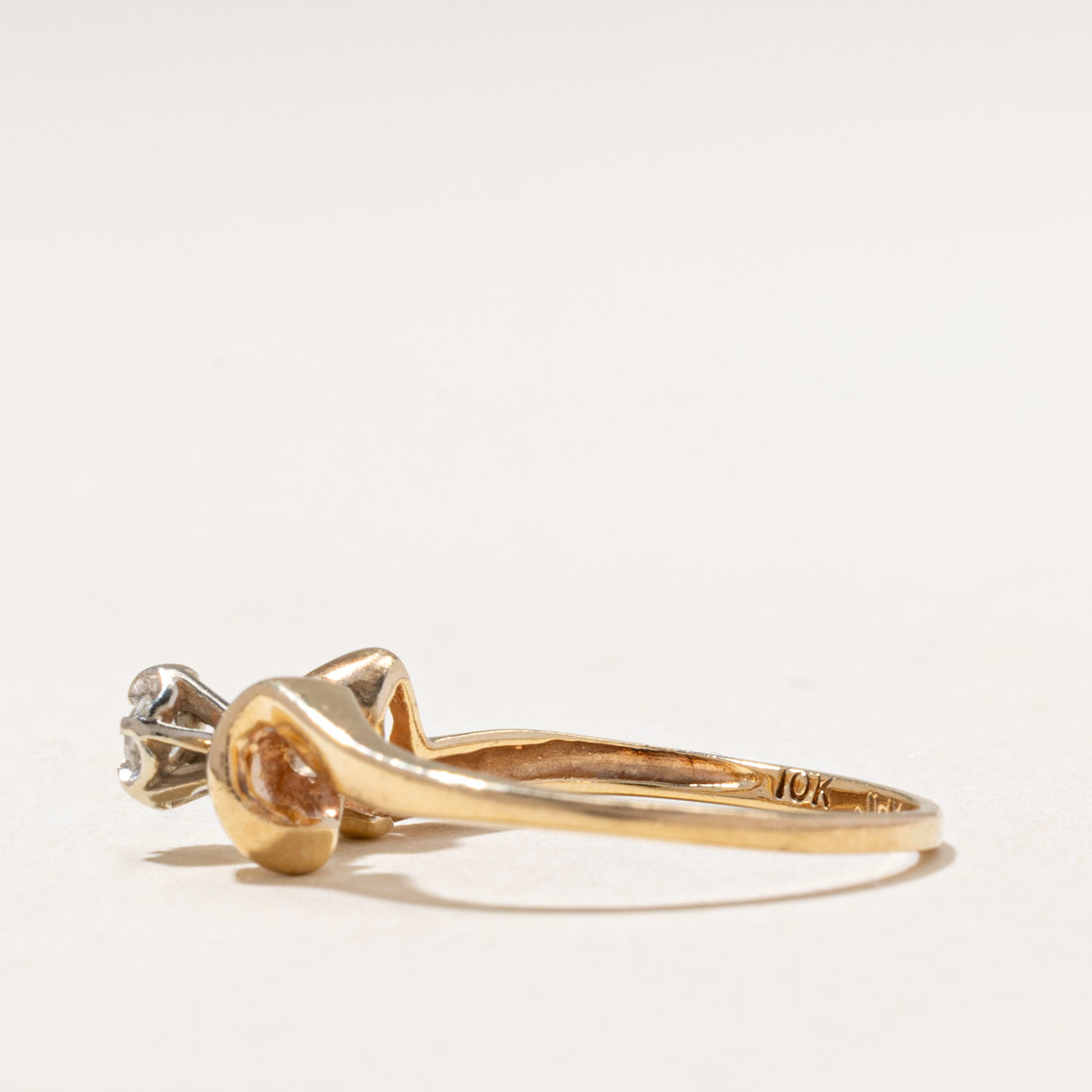Illusion Set Diamond Bow Ring | 0.05ct | SZ 6