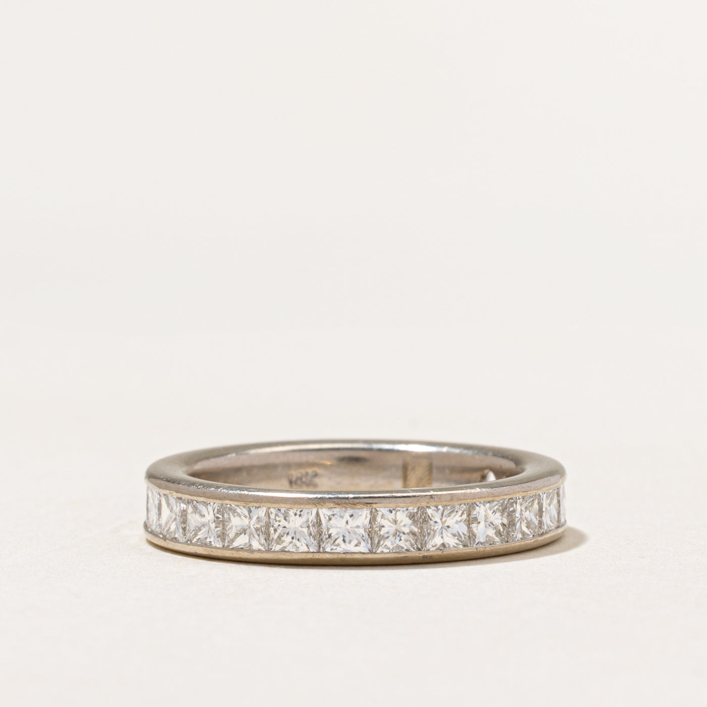 Semi Eternity Princess Cut Diamond Band | 2.04ctw | 4.05mm | SZ 8.25