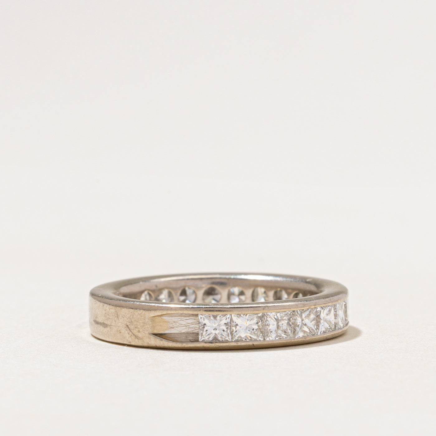 Semi Eternity Princess Cut Diamond Band | 2.04ctw | 4.05mm | SZ 8.25