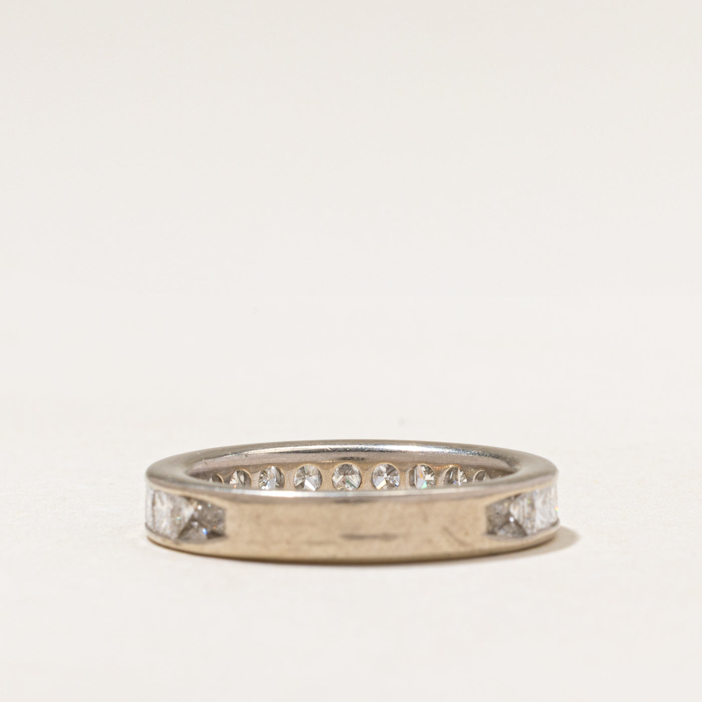Semi Eternity Princess Cut Diamond Band | 2.04ctw | 4.05mm | SZ 8.25