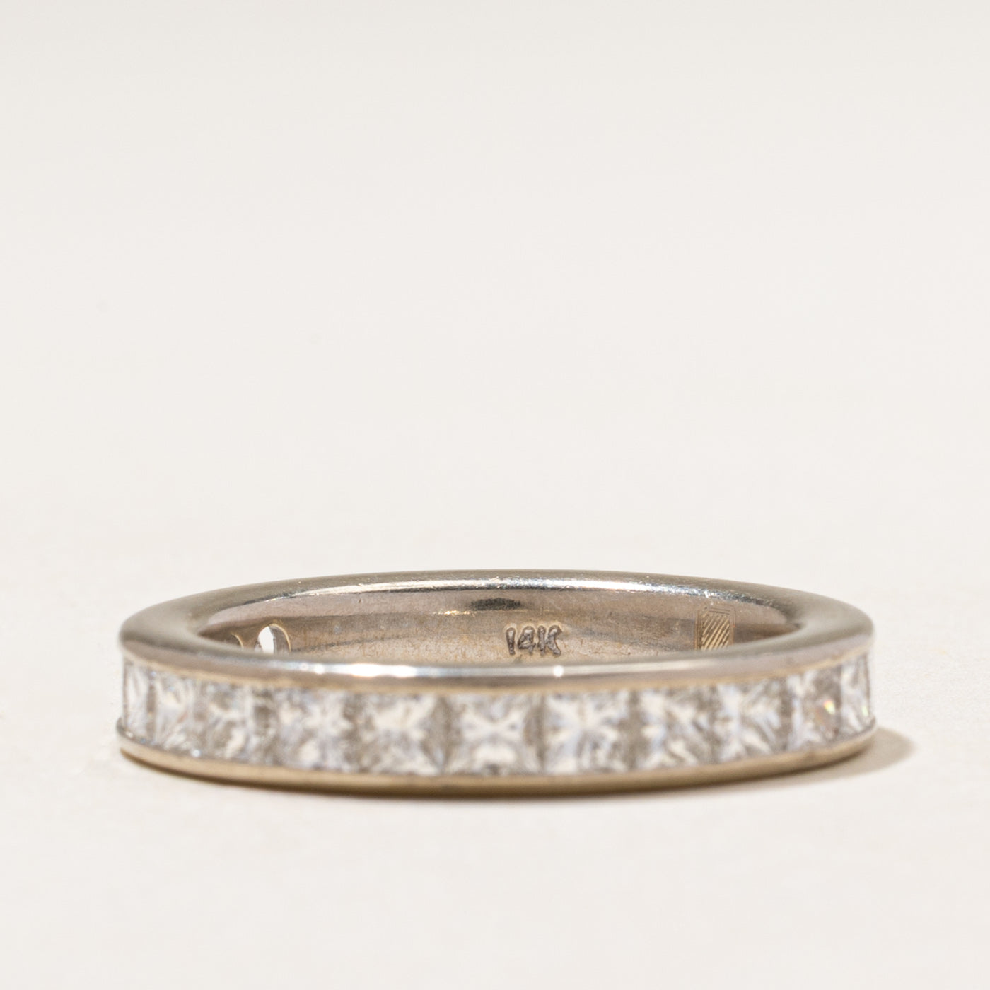 Semi Eternity Princess Cut Diamond Band | 2.04ctw | 4.05mm | SZ 8.25