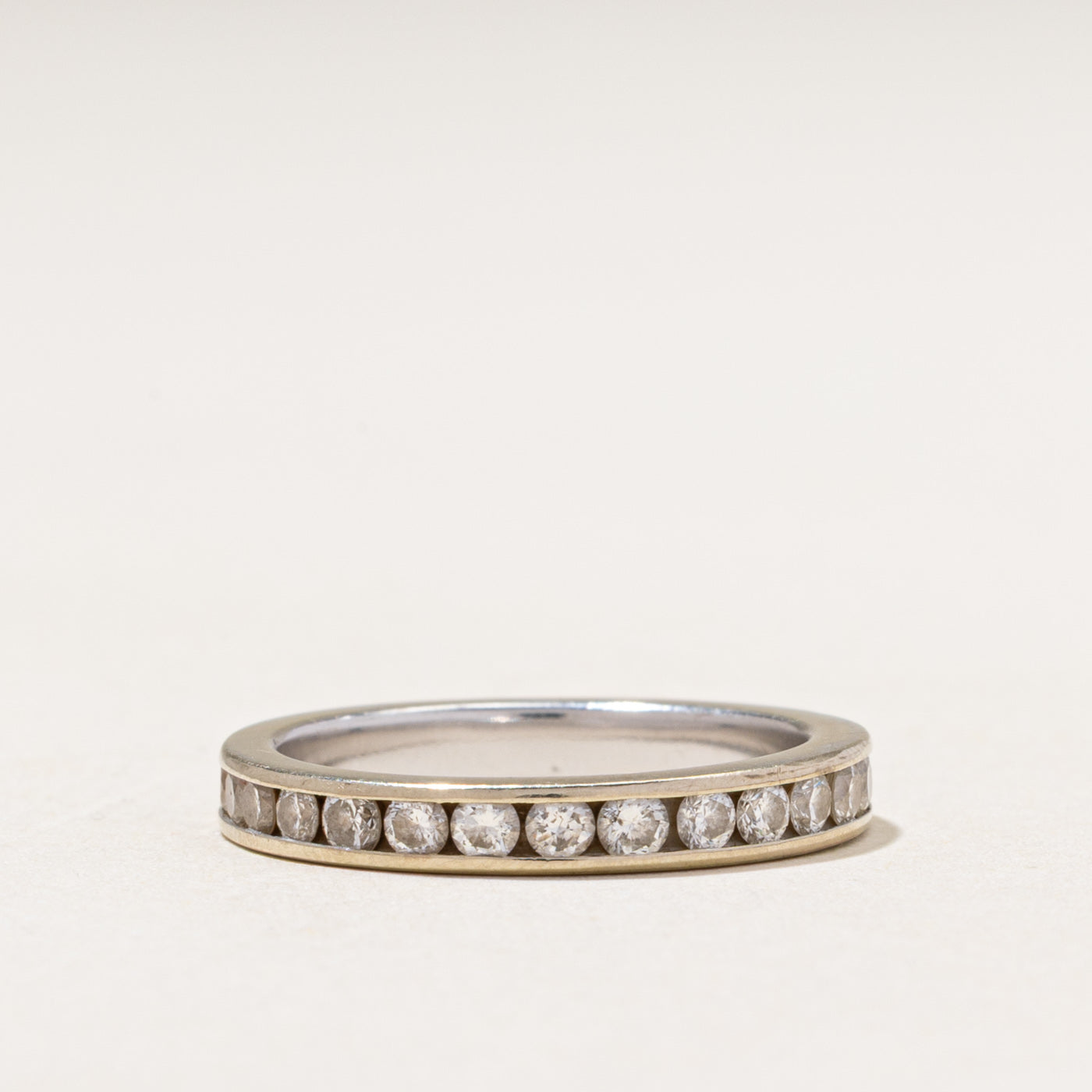 White Gold Eternity Channel Set Diamond Band | 1.00ctw | 2.90mm | SZ 6