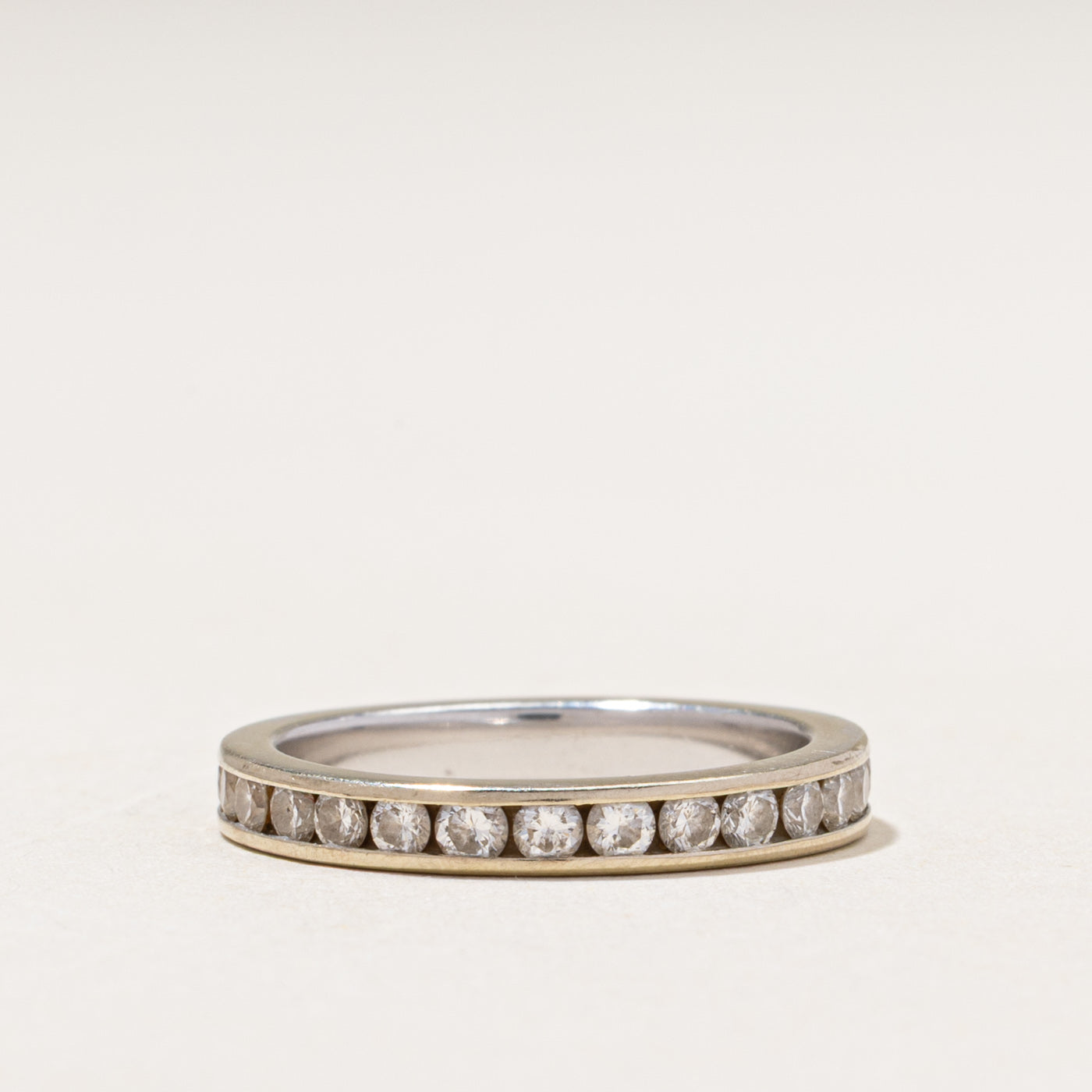 White Gold Eternity Channel Set Diamond Band | 1.00ctw | 2.90mm | SZ 6