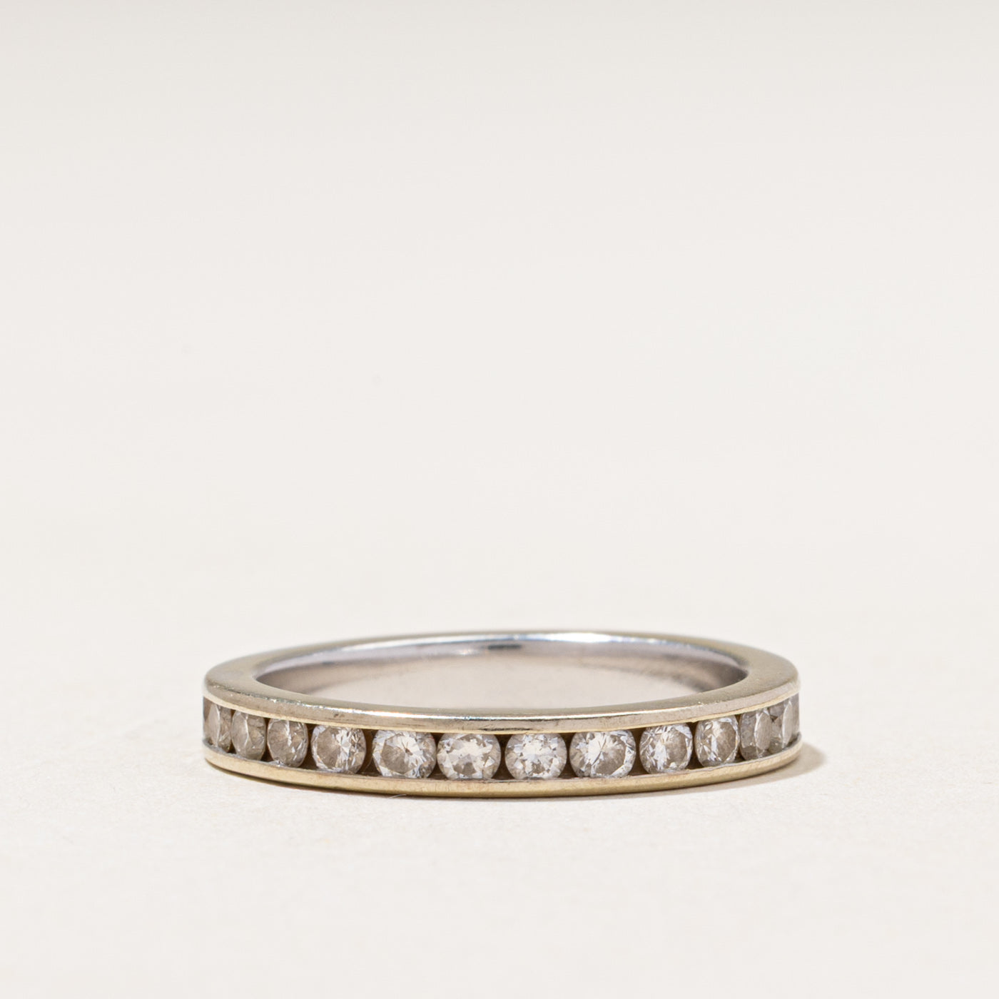 White Gold Eternity Channel Set Diamond Band | 1.00ctw | 2.90mm | SZ 6