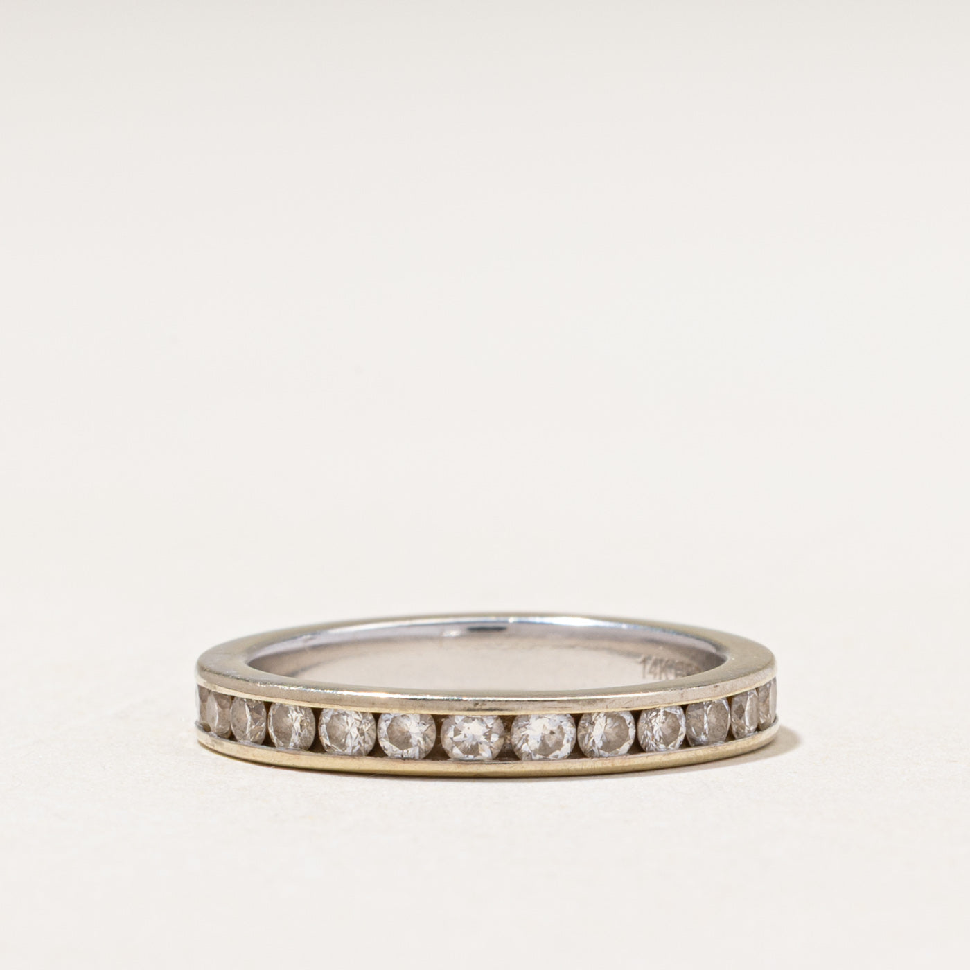 White Gold Eternity Channel Set Diamond Band | 1.00ctw | 2.90mm | SZ 6