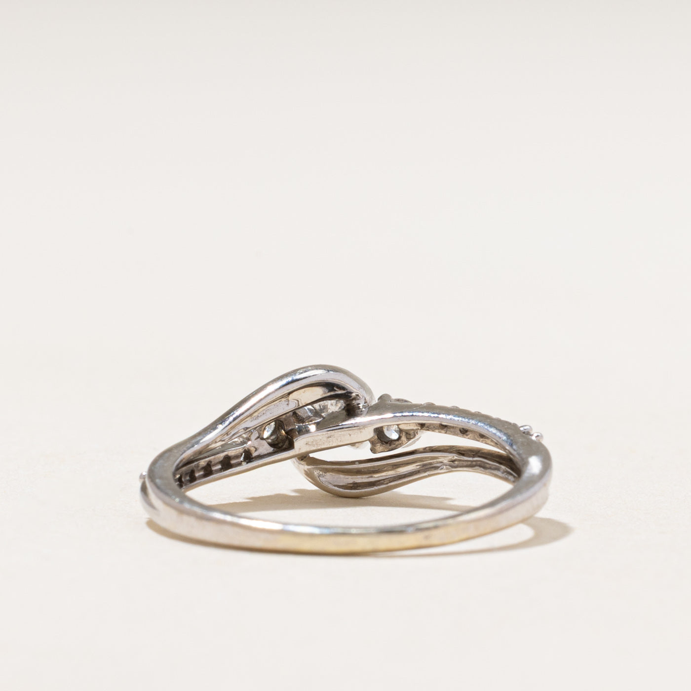 White Gold Diamond Bypass Ring | 0.47ctw | SZ 7
