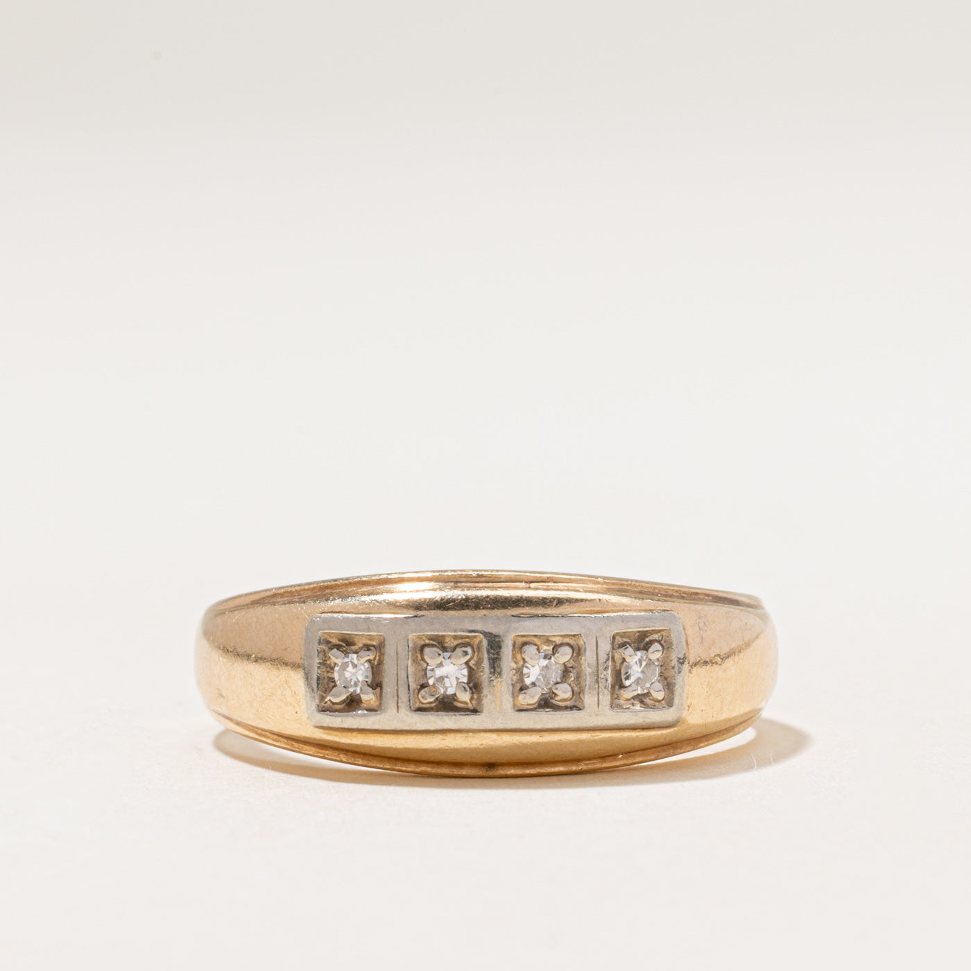 Four-Stone Diamond Band | 0.08ctw | 4.60mm | SZ 12