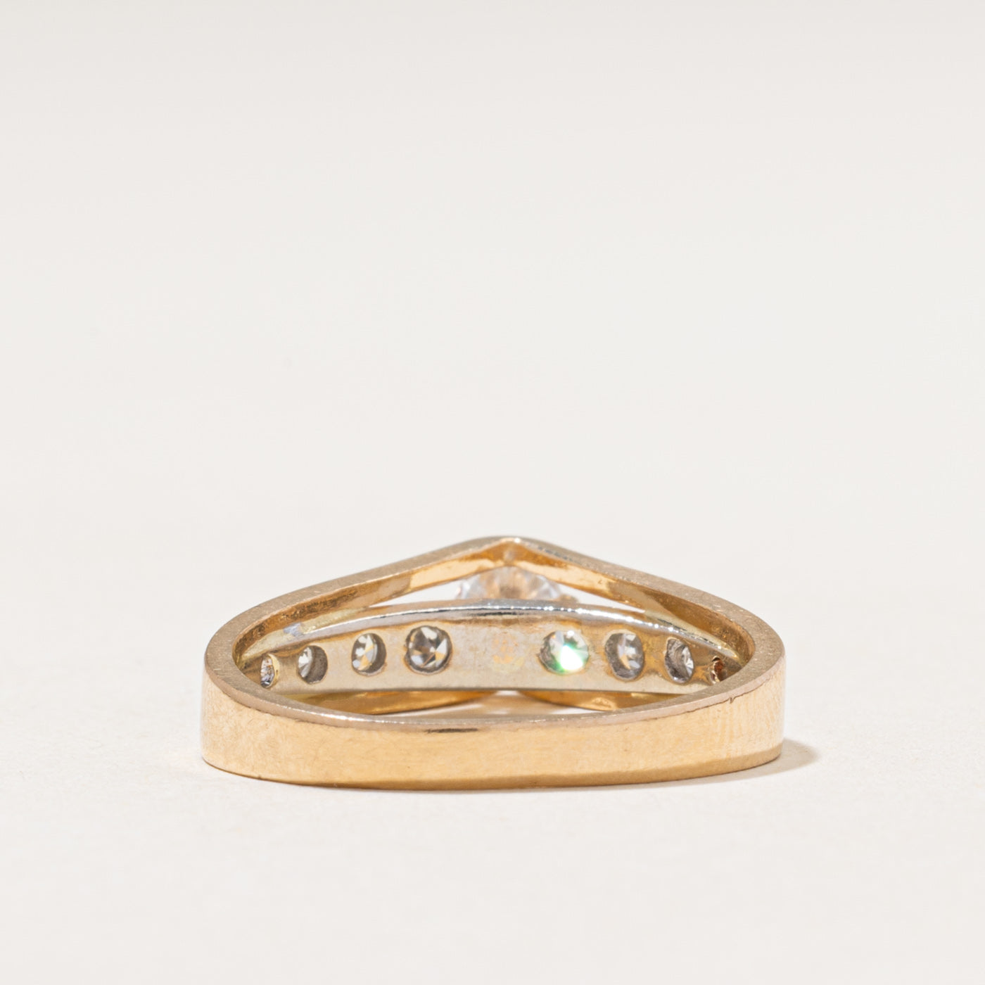 Yellow Gold Diamond Accented Ring | 0.33ctw | SZ 5