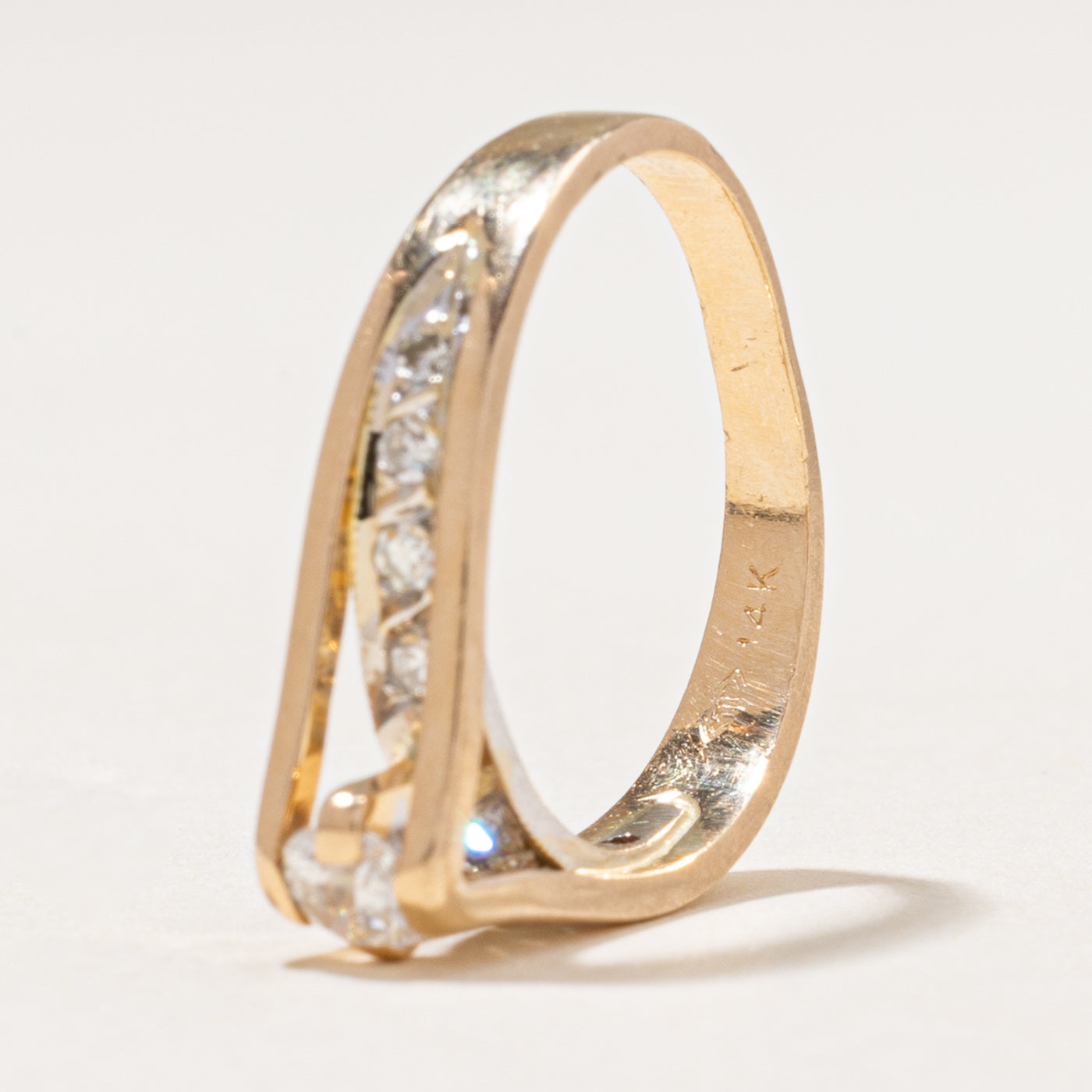 Yellow Gold Diamond Accented Ring | 0.33ctw | SZ 5