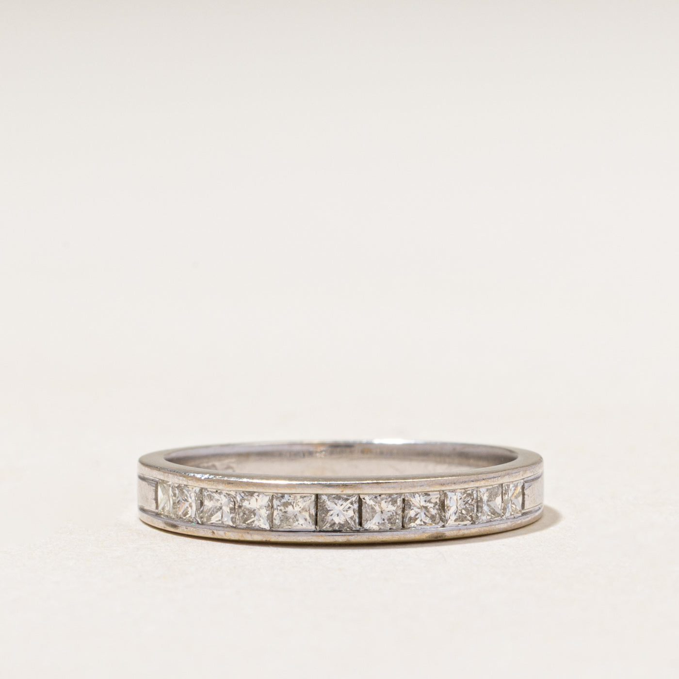 Semi Eternity Princess Cut Diamond Band | 0.52ctw | 2.40mm | SZ 7.25