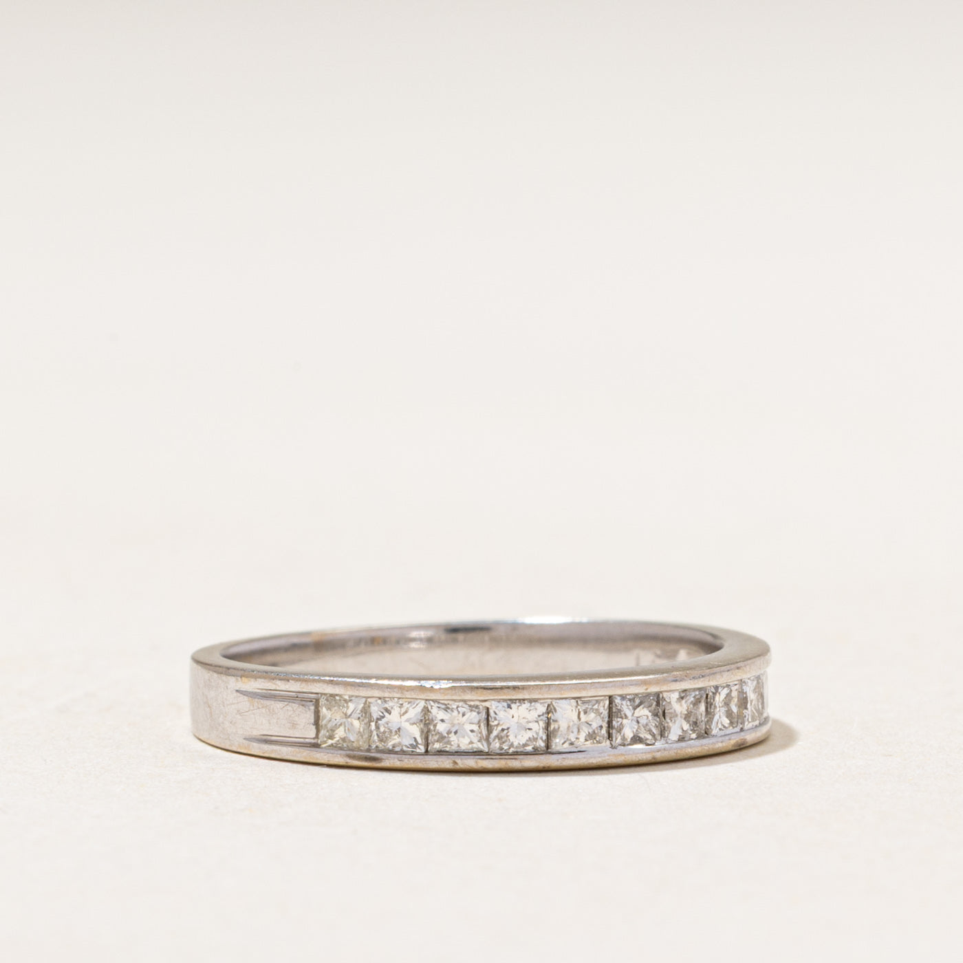 Semi Eternity Princess Cut Diamond Band | 0.52ctw | 2.40mm | SZ 7.25