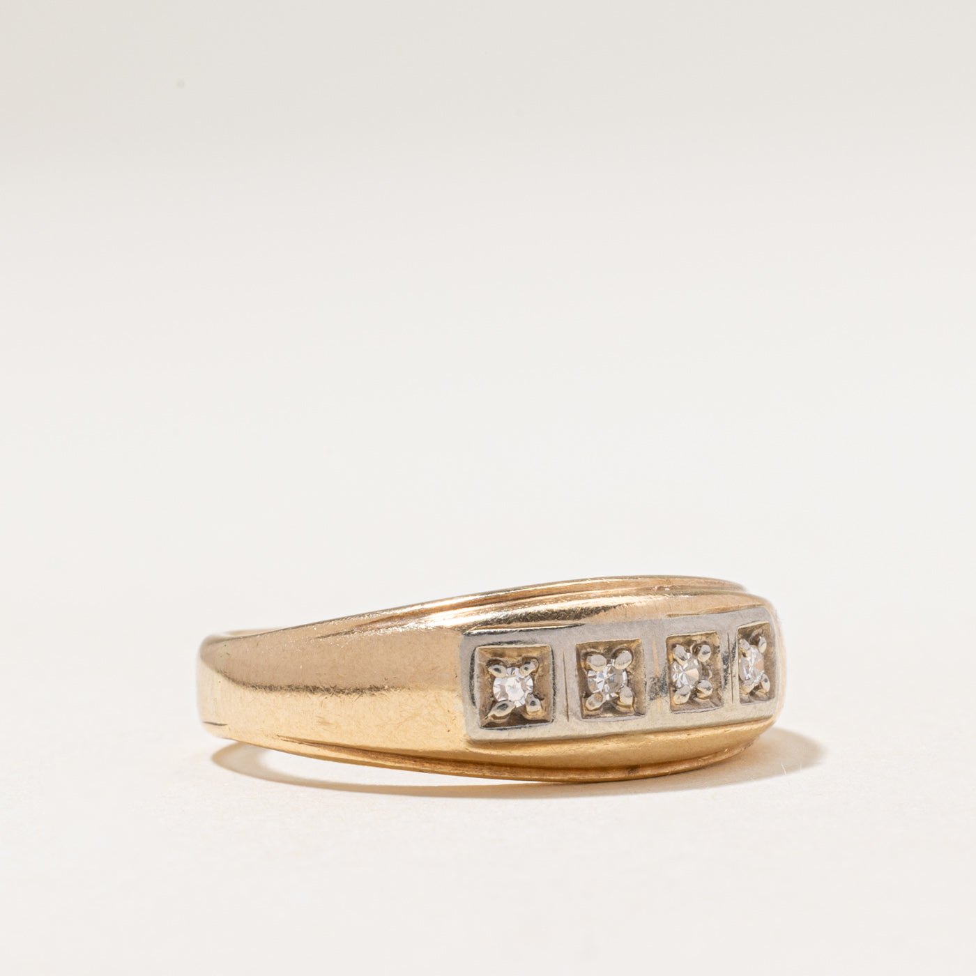 Four-Stone Diamond Band | 0.08ctw | 4.60mm | SZ 12