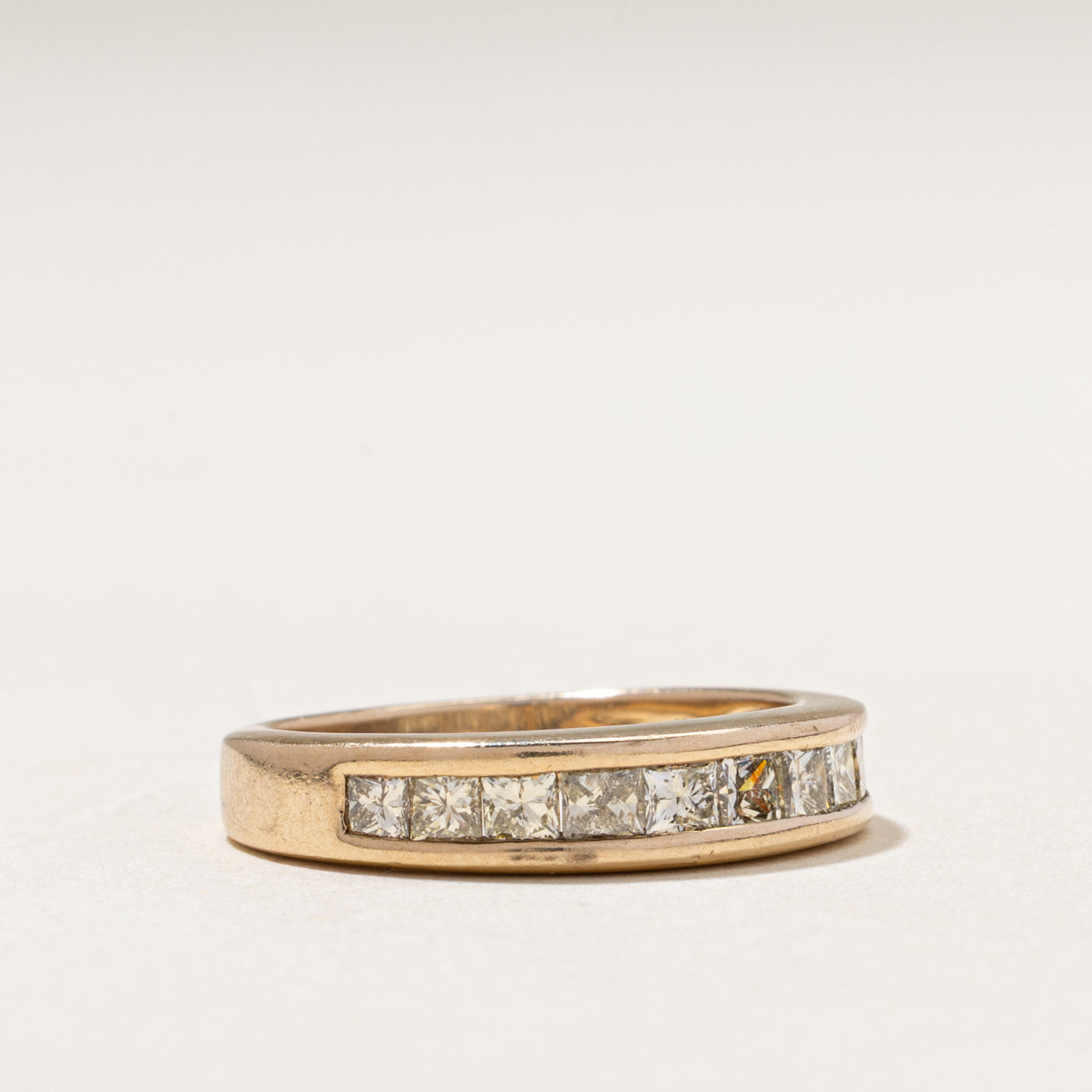Semi Eternity Channel Set Princess Cut Diamond Band | 0.82ctw | 2.95mm | SZ 7.5