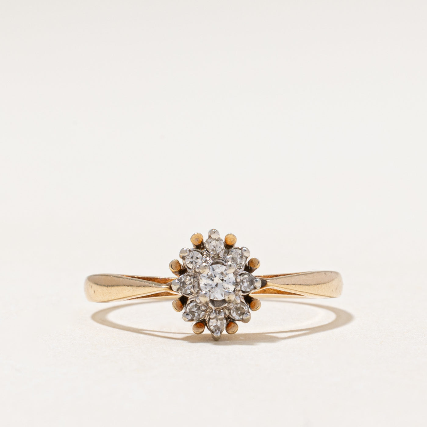 Diamond Petal Cluster Ring | 0.13ctw | SZ 7.25