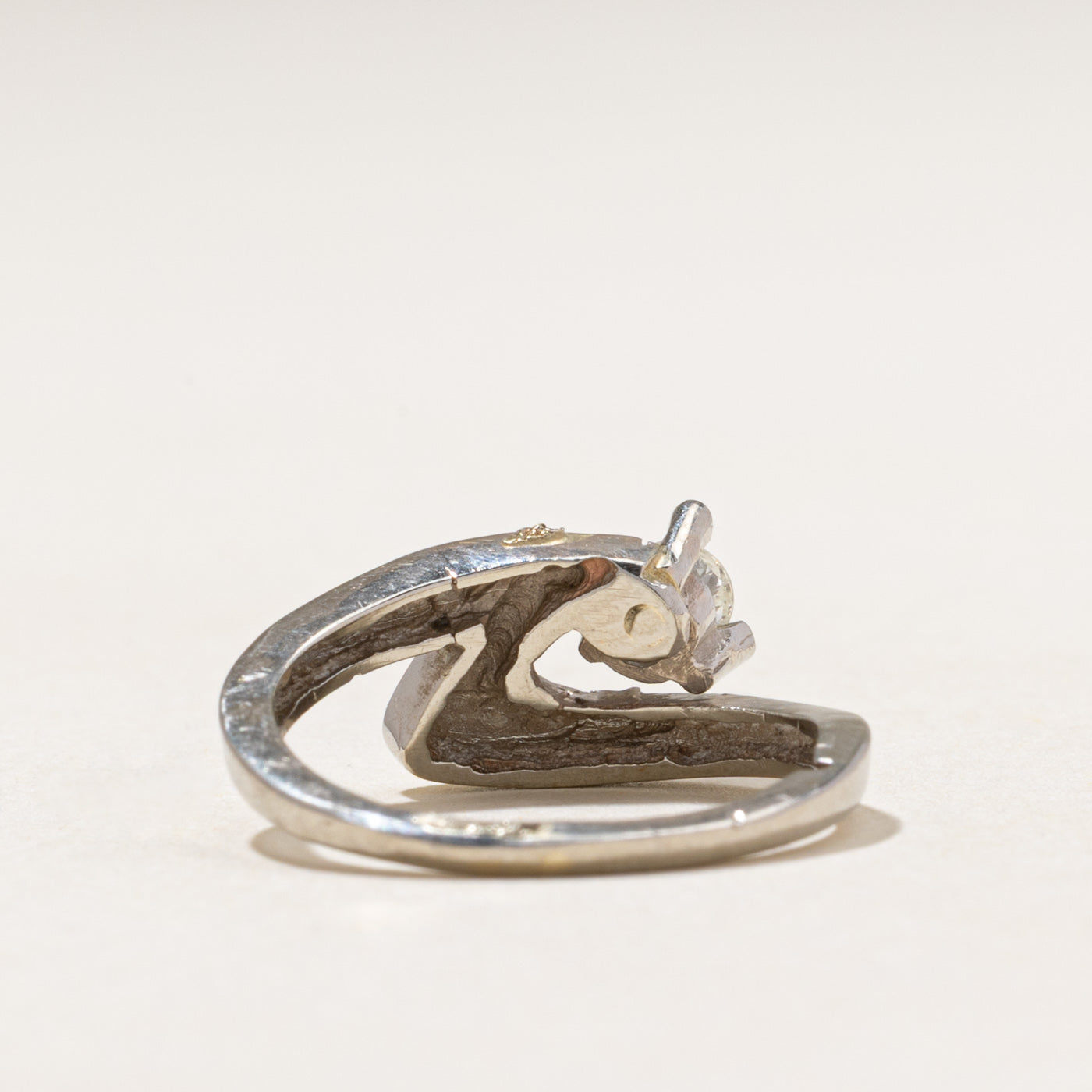 White Gold Diamond Abstract Ring | 0.18ct | SZ 6