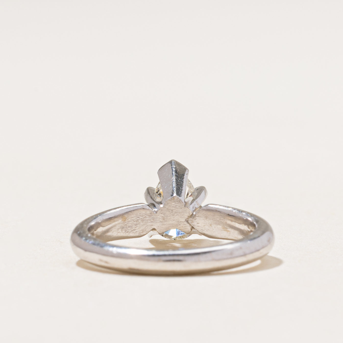 Pear Cut Solitaire Diamond Ring | 0.51ct | SZ 2.5