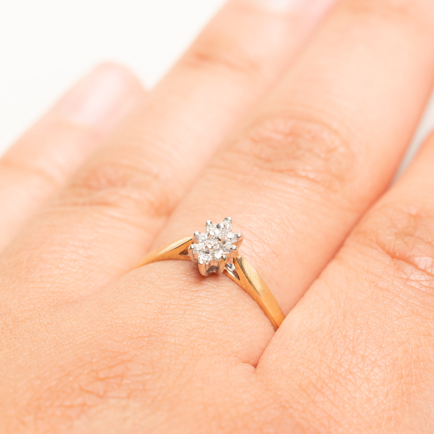 Diamond Petal Cluster Ring | 0.10ctw | SZ 8.75