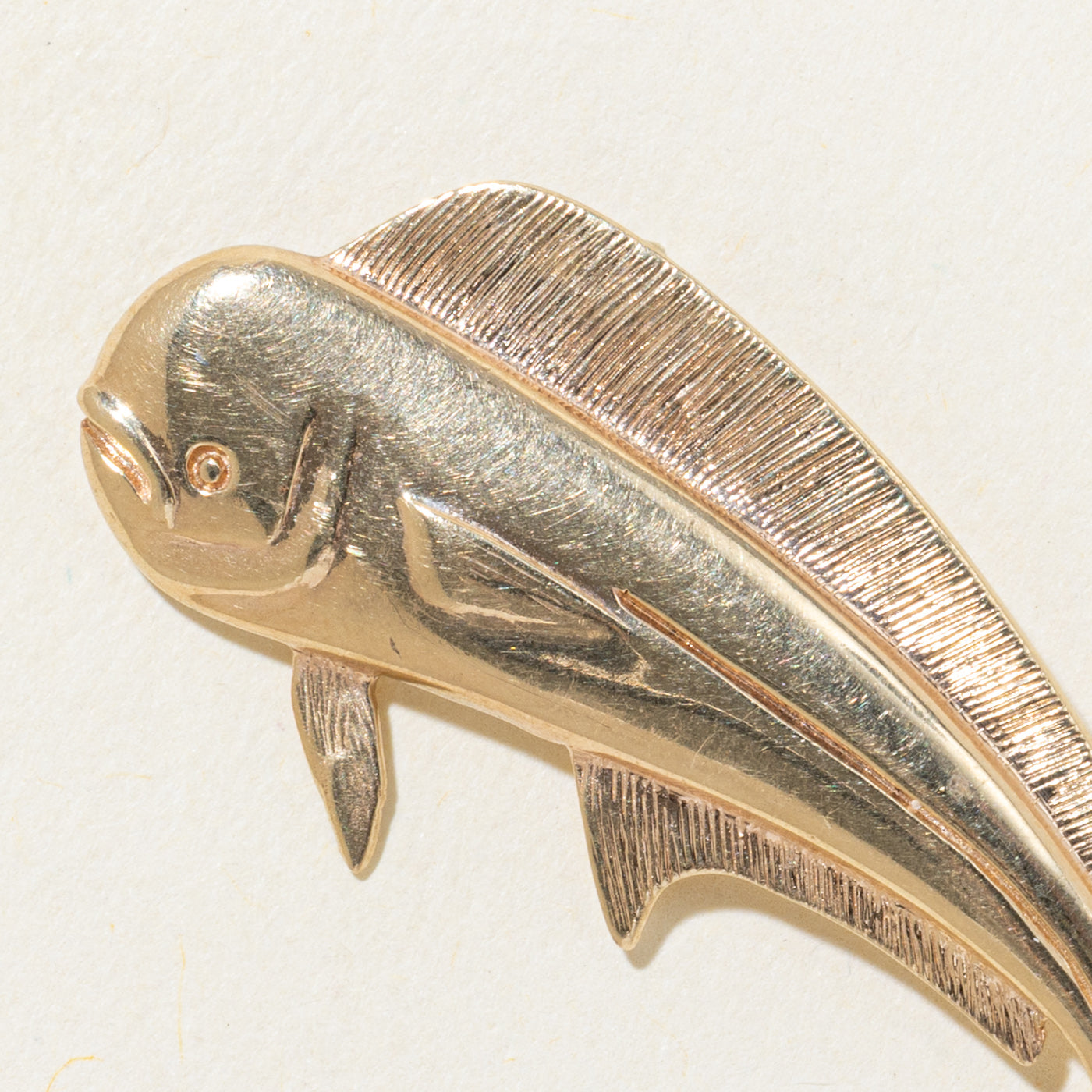 14k Yellow Gold Fish Pendant