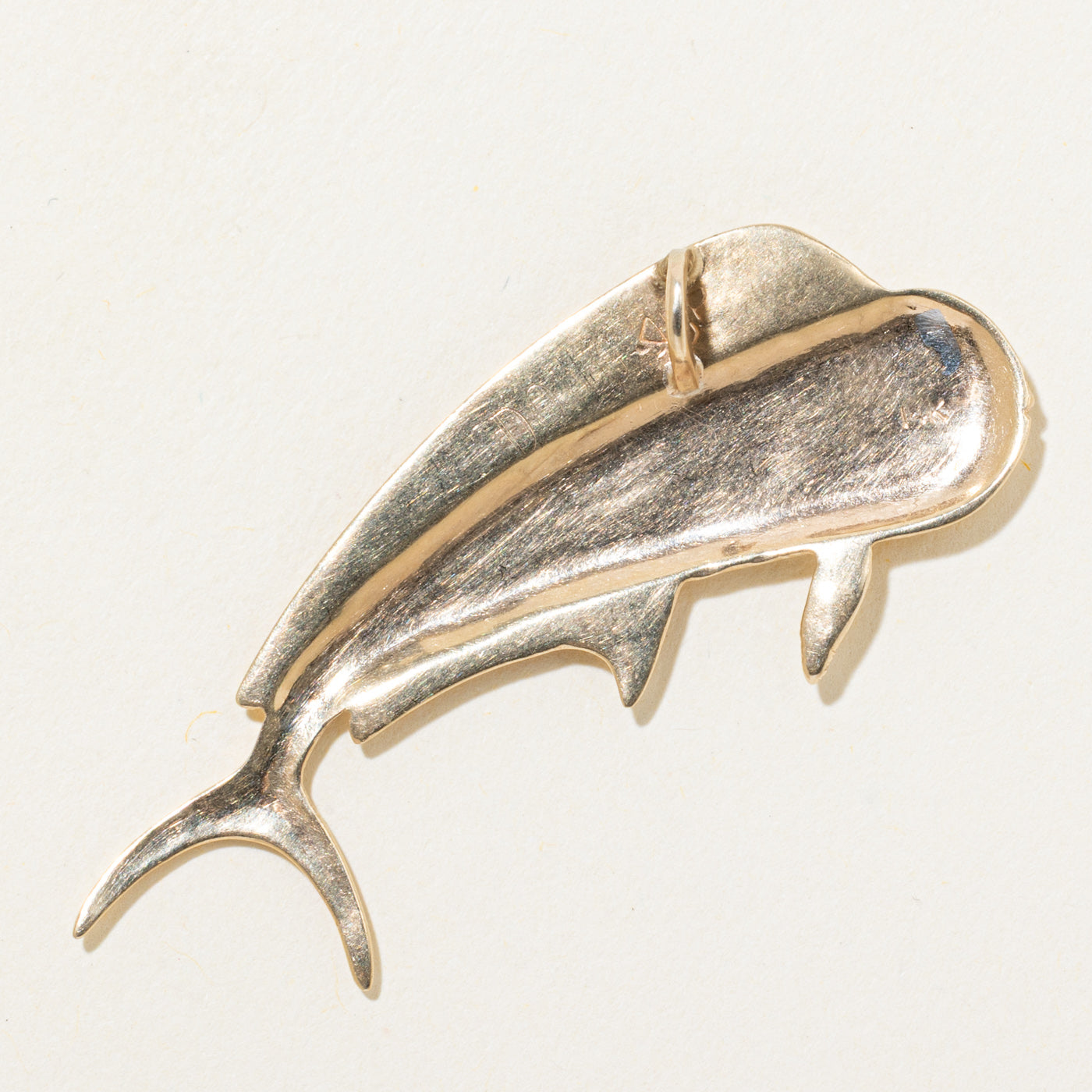 14k Yellow Gold Fish Pendant