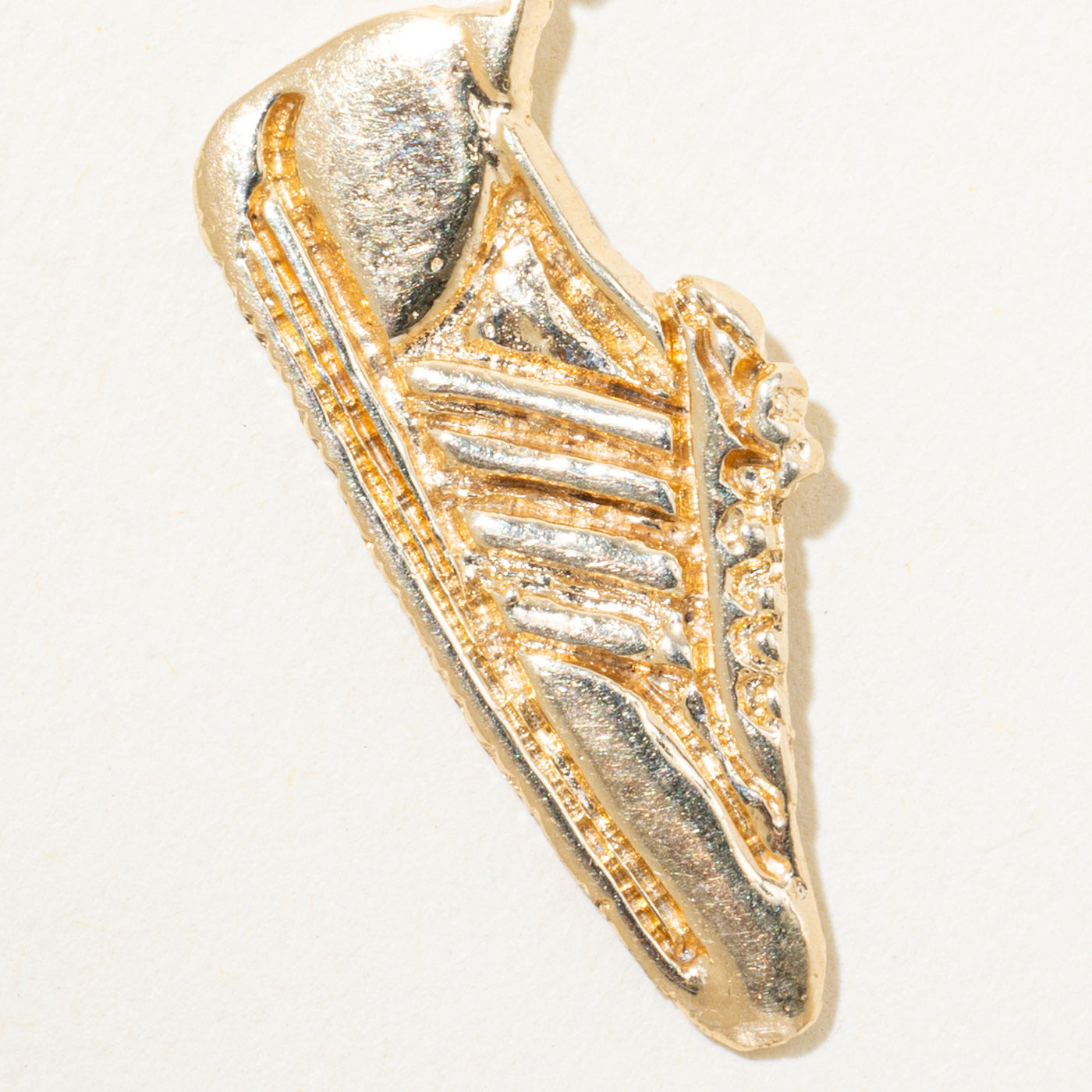 14k Yellow Gold Sneaker Shoe Charm