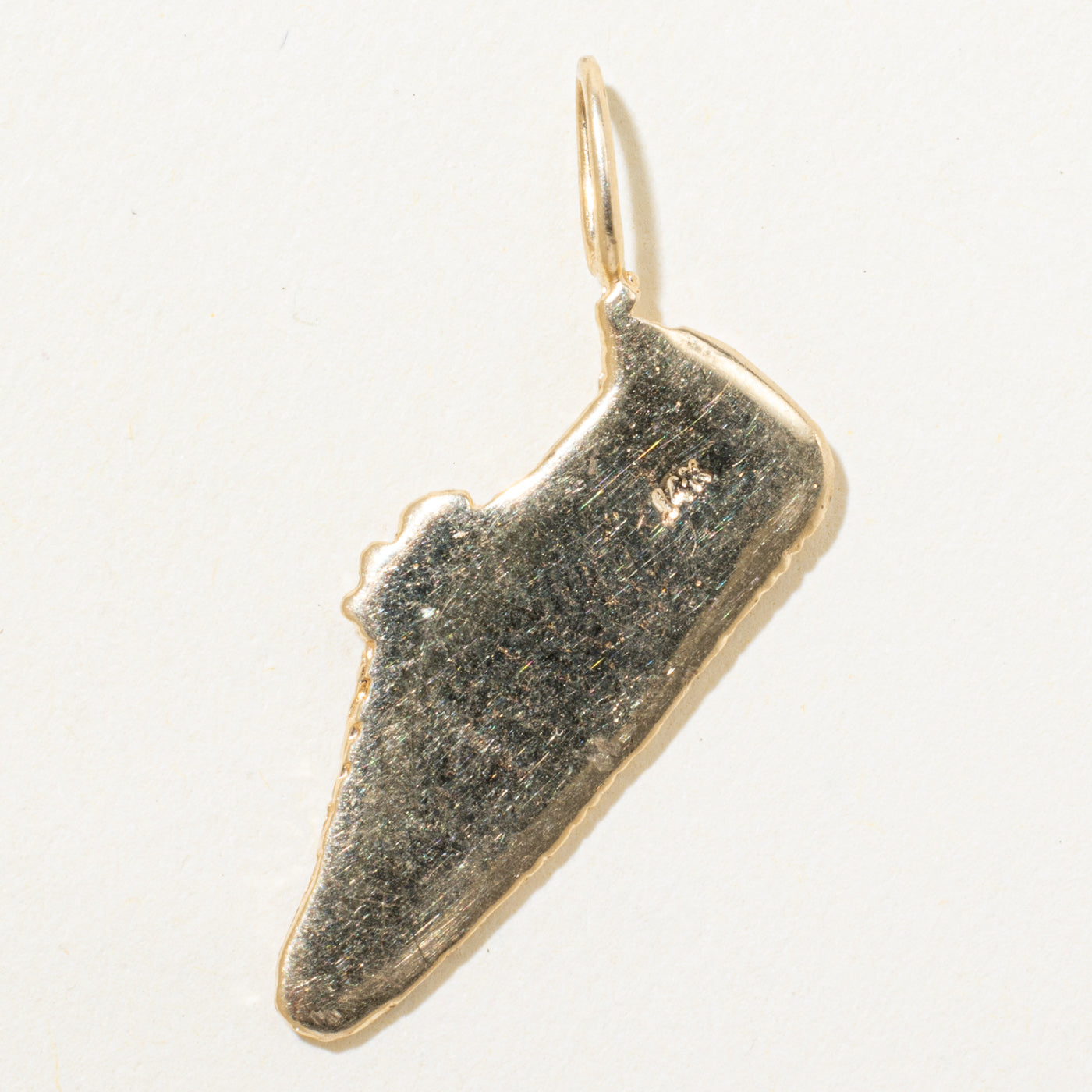 14k Yellow Gold Sneaker Shoe Charm