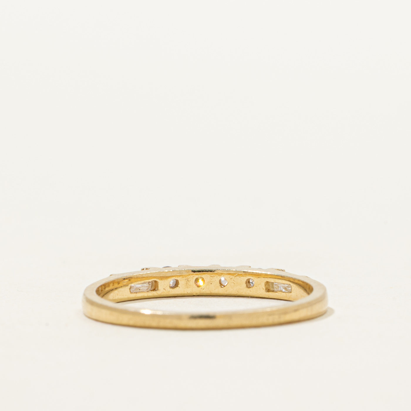 Channel Set Mix Cut Diamond Ring | 0.20ctw | SZ 6.25