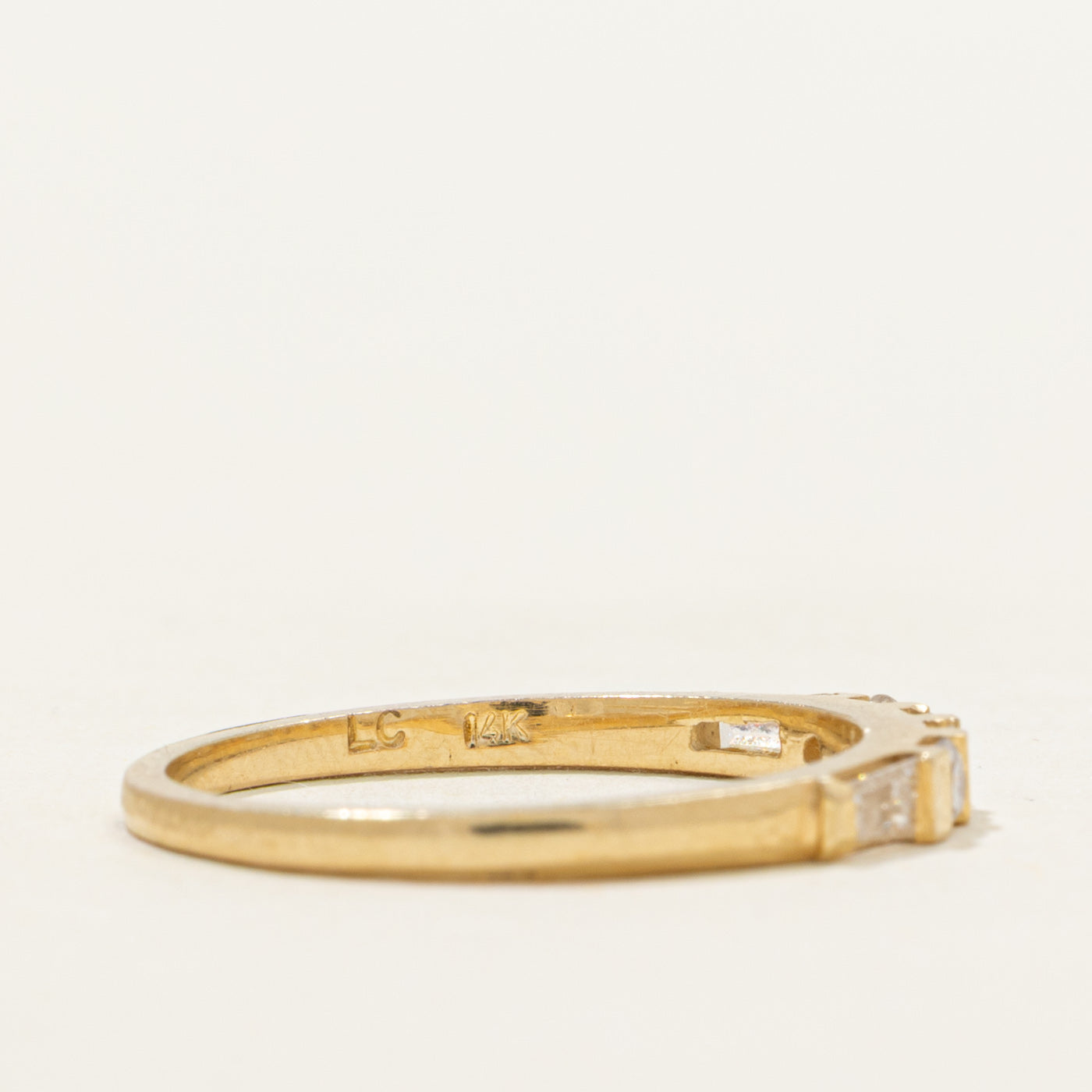 Channel Set Mix Cut Diamond Ring | 0.20ctw | SZ 6.25