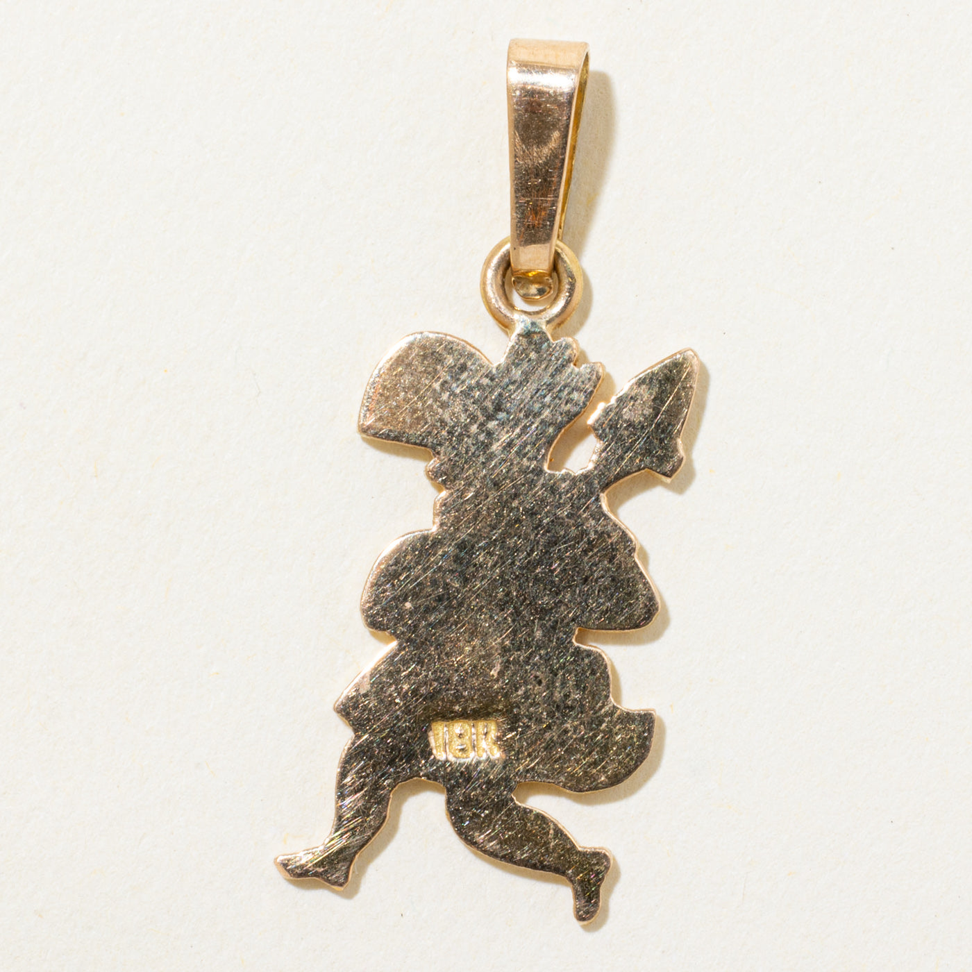 18k Yellow Gold Warrior Pendant