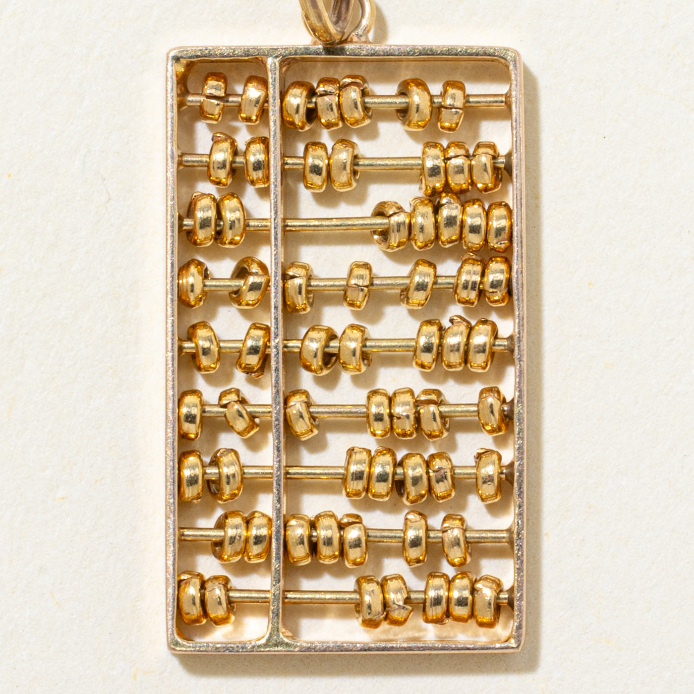 14k Yellow Gold Abacus Charm