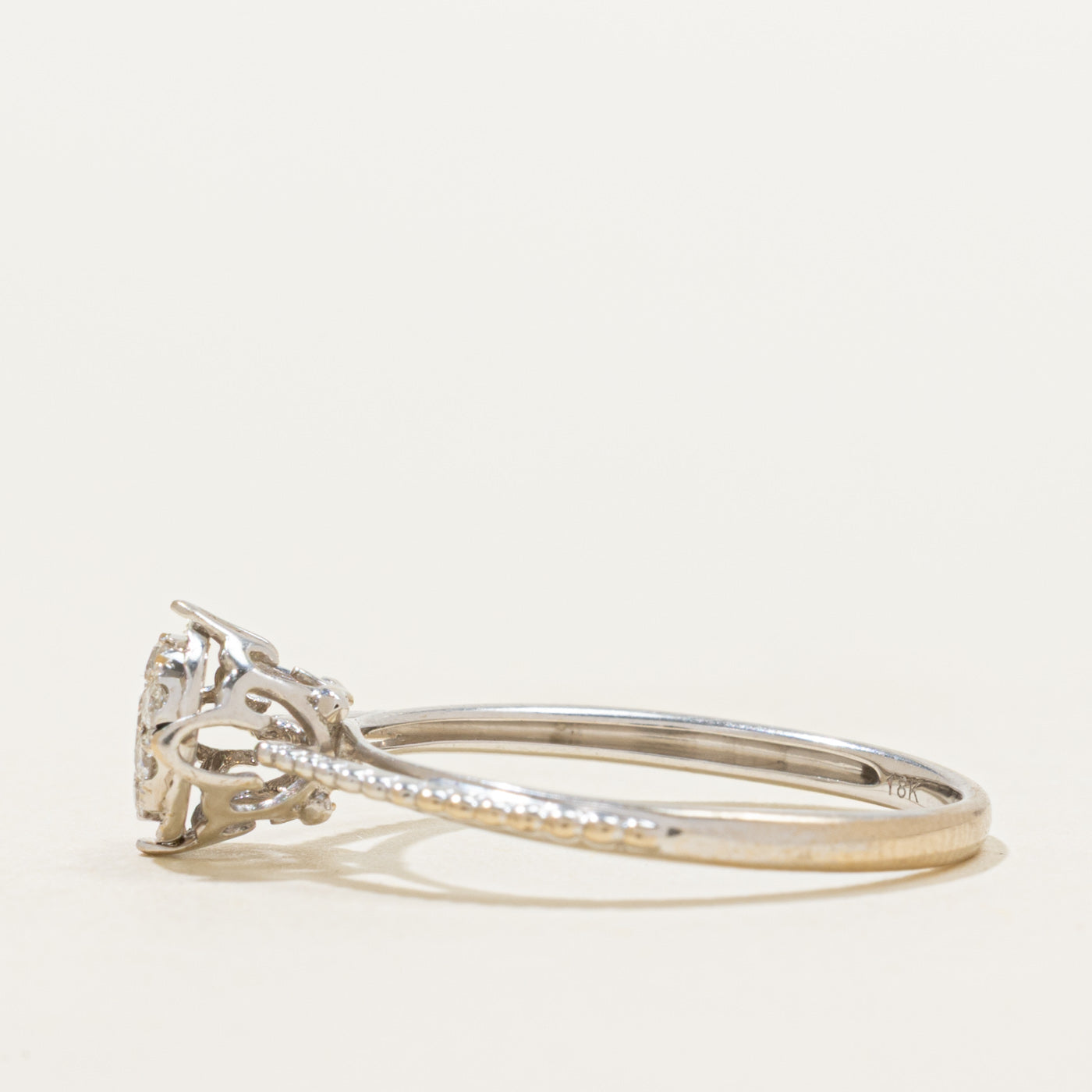 18k Illusion Set Cluster Diamond Ring | 0.16ctw | SZ 6.5