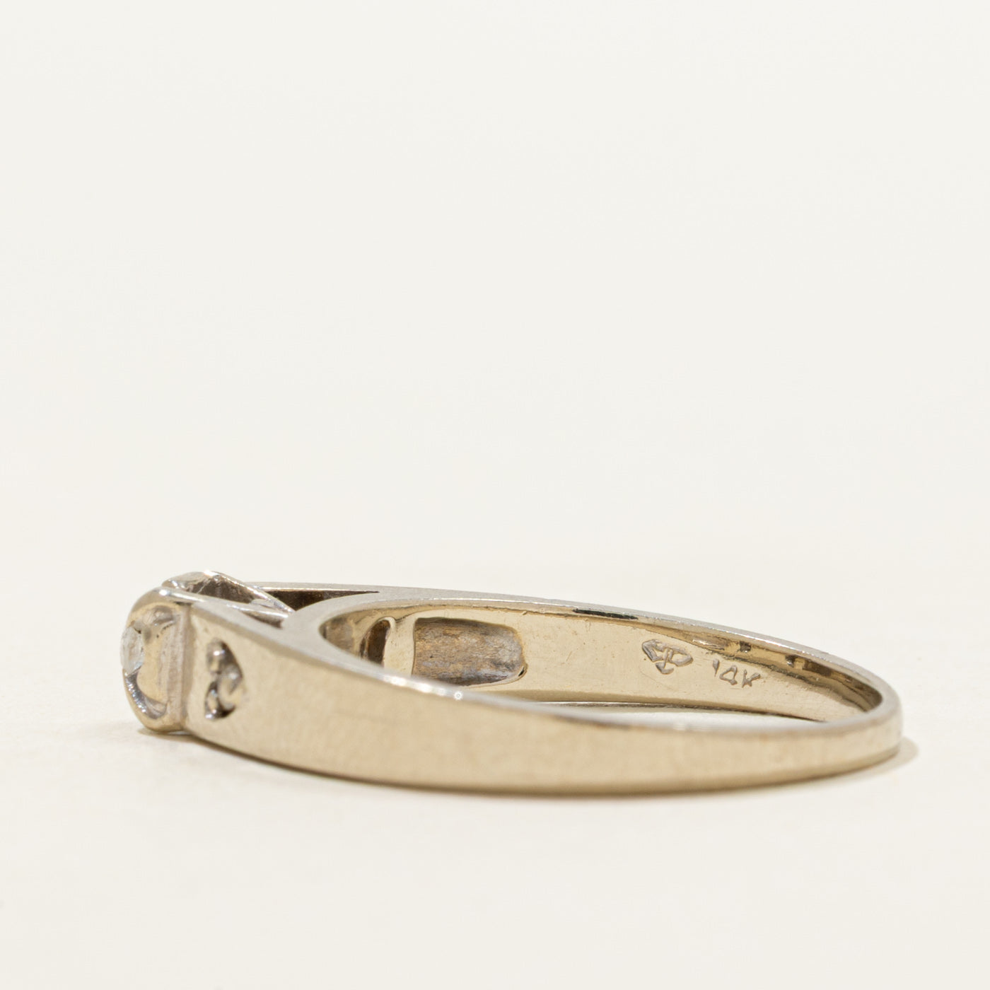 Diamond Perforated Heart Ring | 0.09ctw | SZ 6.5