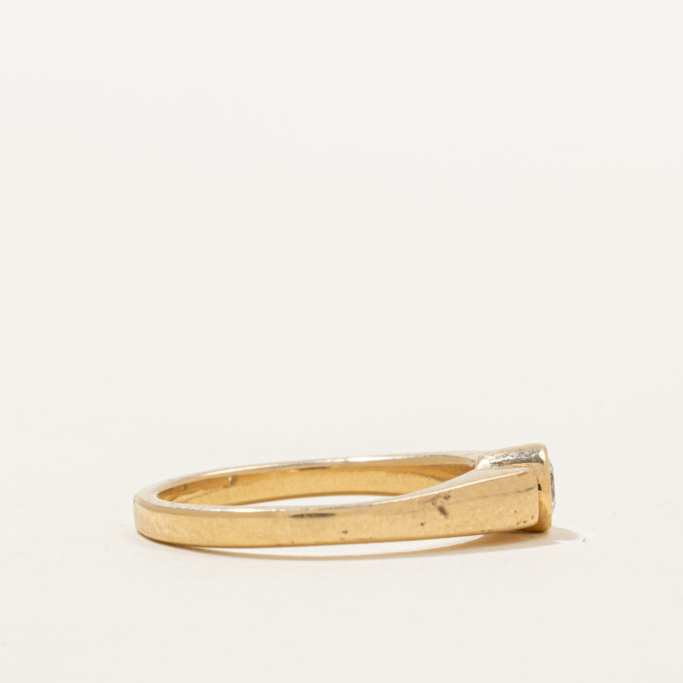 Bezel Set Solitaire Diamond Ring | 0.15ct | SZ 5.25